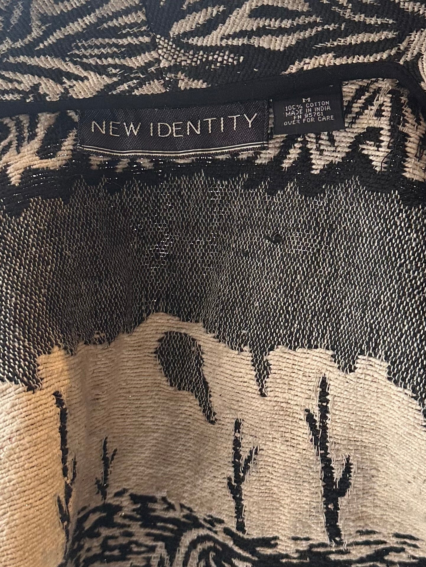 90s 'New Identity' Cropped Horse Tapestry Jacket / Medium