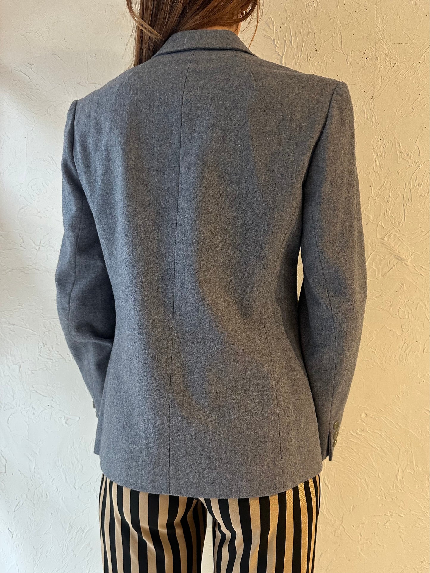 80s ‘Pendleton’ Gray Wool Blazer / Small