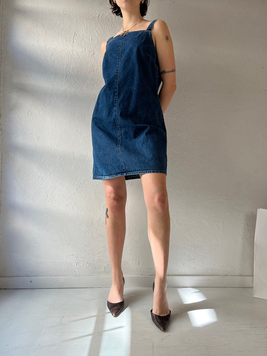 Vintage 'Gap' Denim Mini Dress / Medium