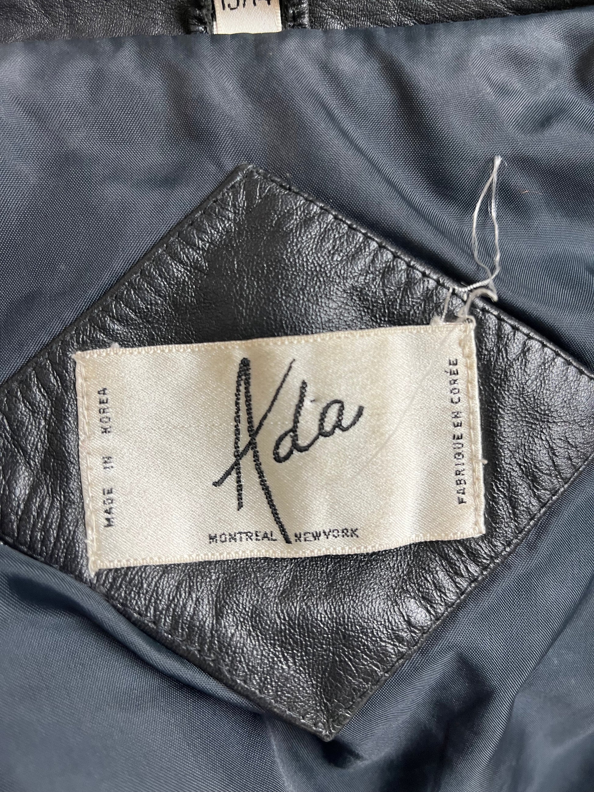 80s ‘Ada’ Cropped Red Leather Jacket / Small