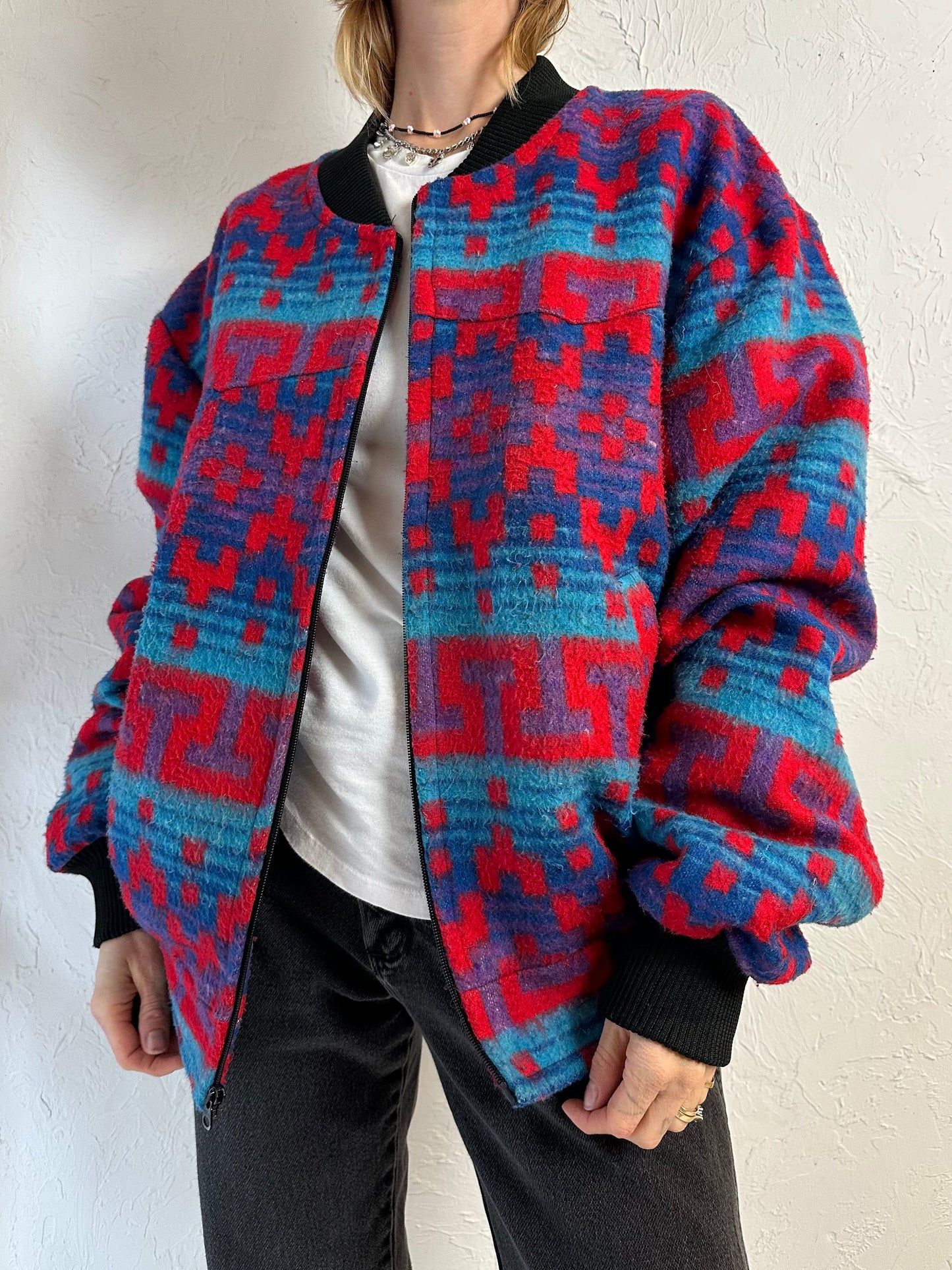 Vintage 'Saddlesmith Outfitters' Bomber Jacket / Medium