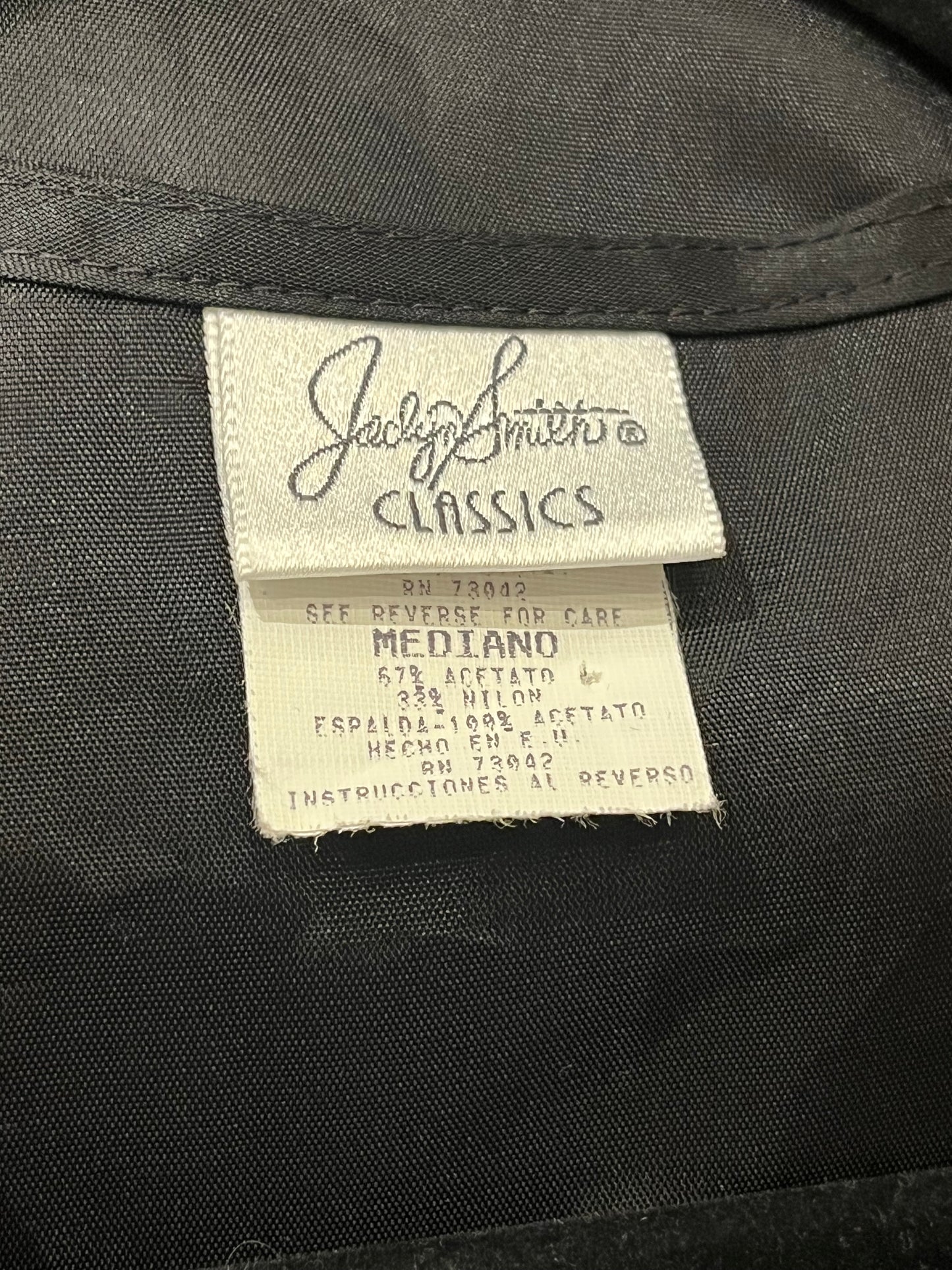 90s 'Joclyn Smith' Velvet Square Vest / Medium