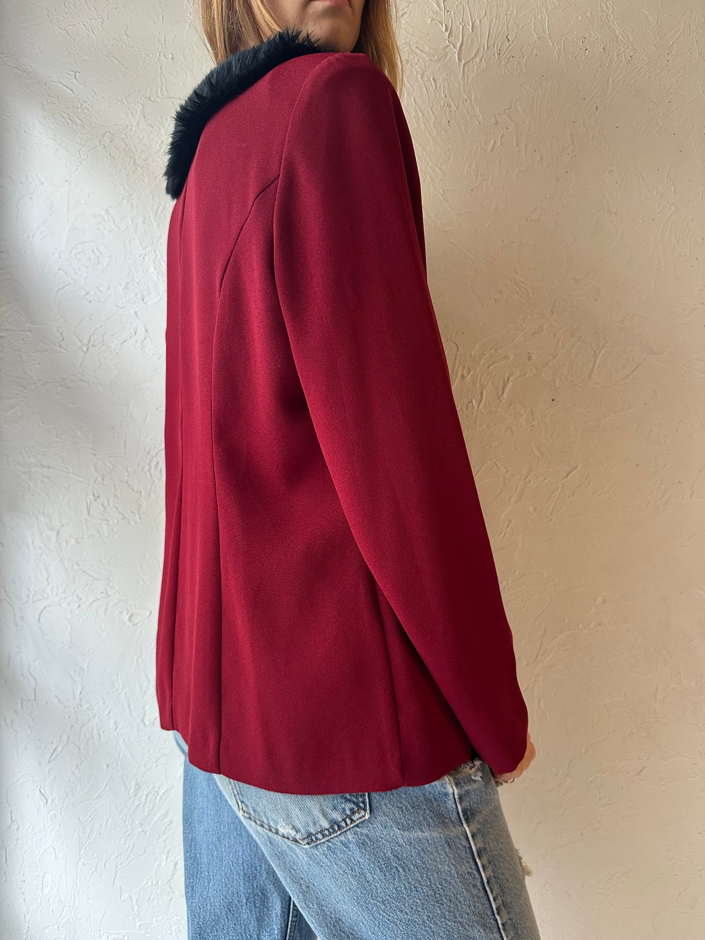 90s ‘Jessica’ Red Jacket / Medium