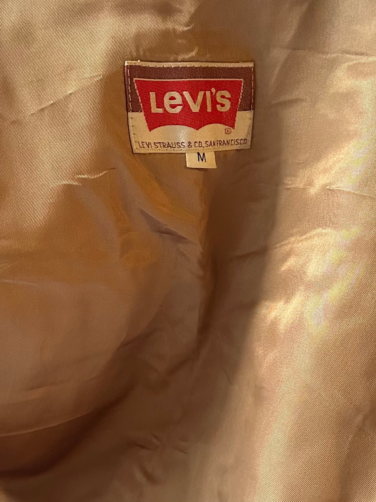 70s 'Levis' Leather Fringe Vest / Medium