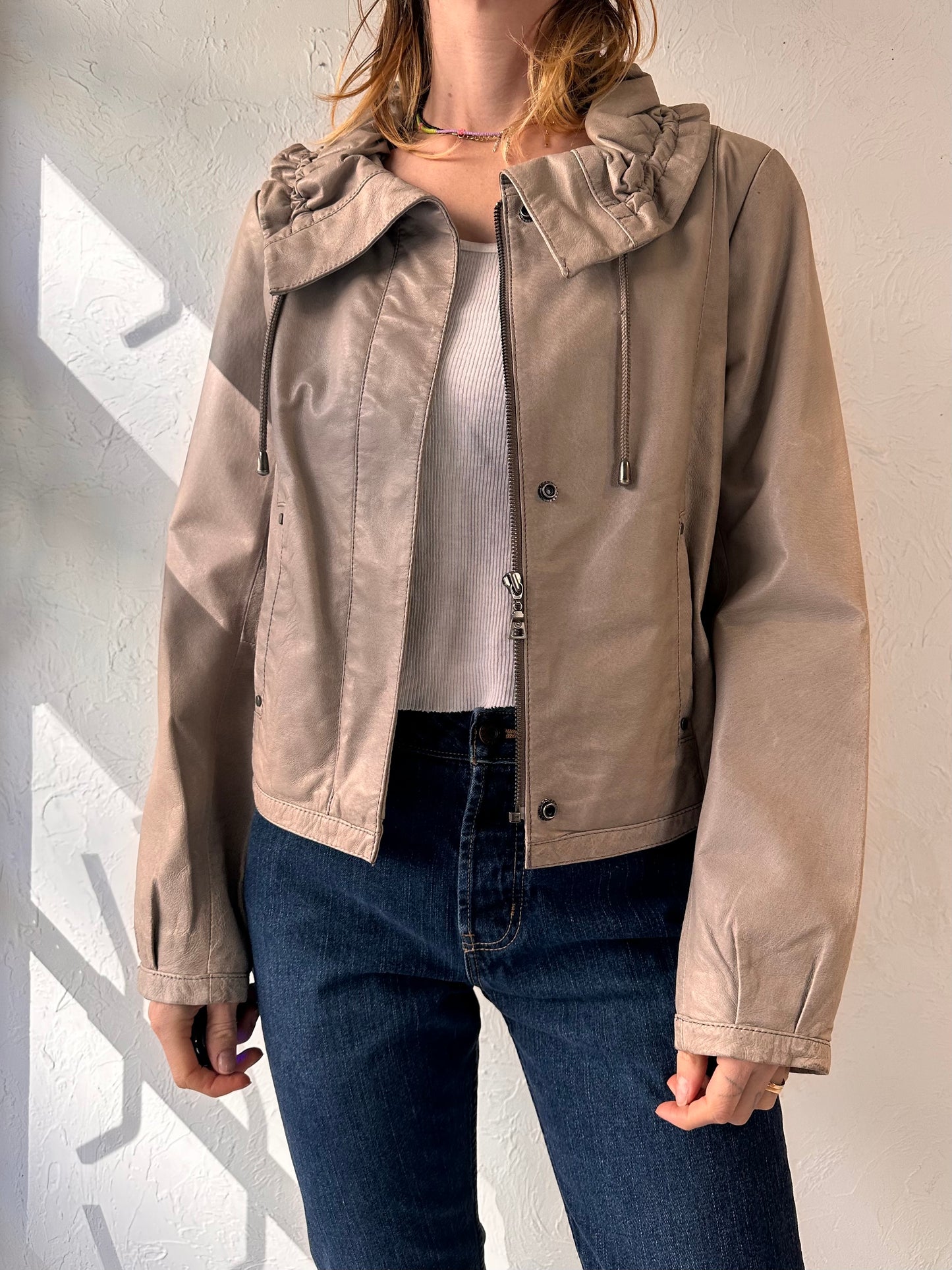 Y2k 'Danier' Leather Jacket / Small