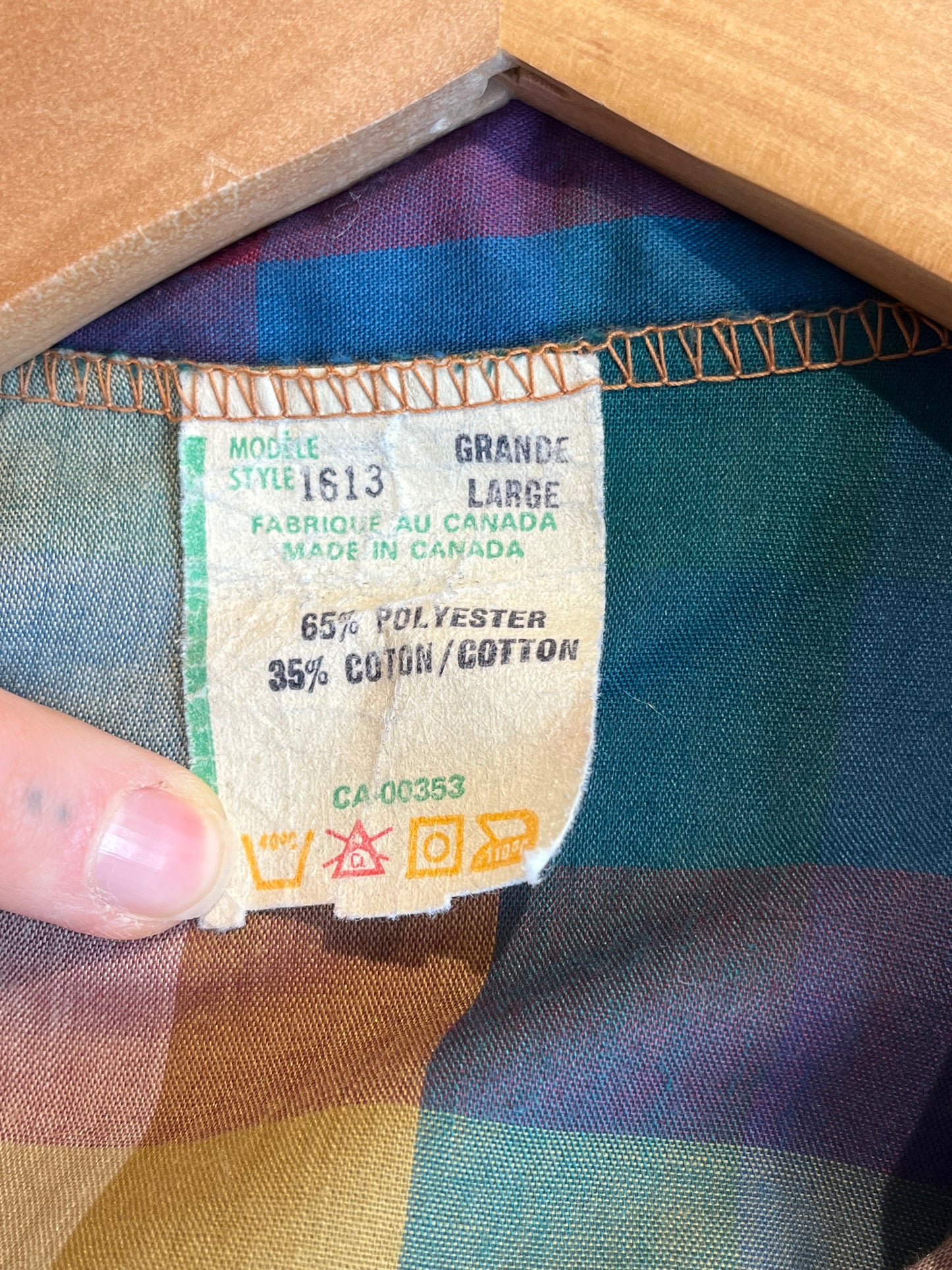 70s 'Koret' Plaid Two Piece Matching Set / Union Made / Medium