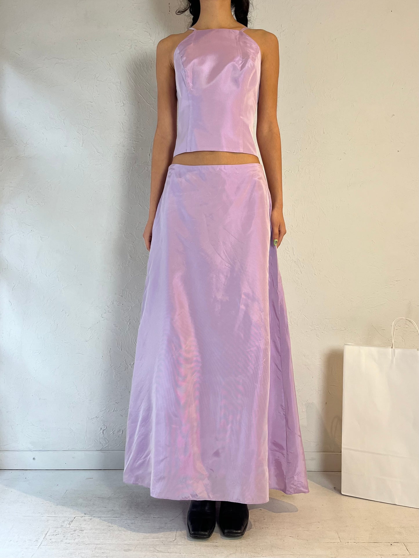 90s ‘After Six’ Purple Two Piece Formal Set / Medium
