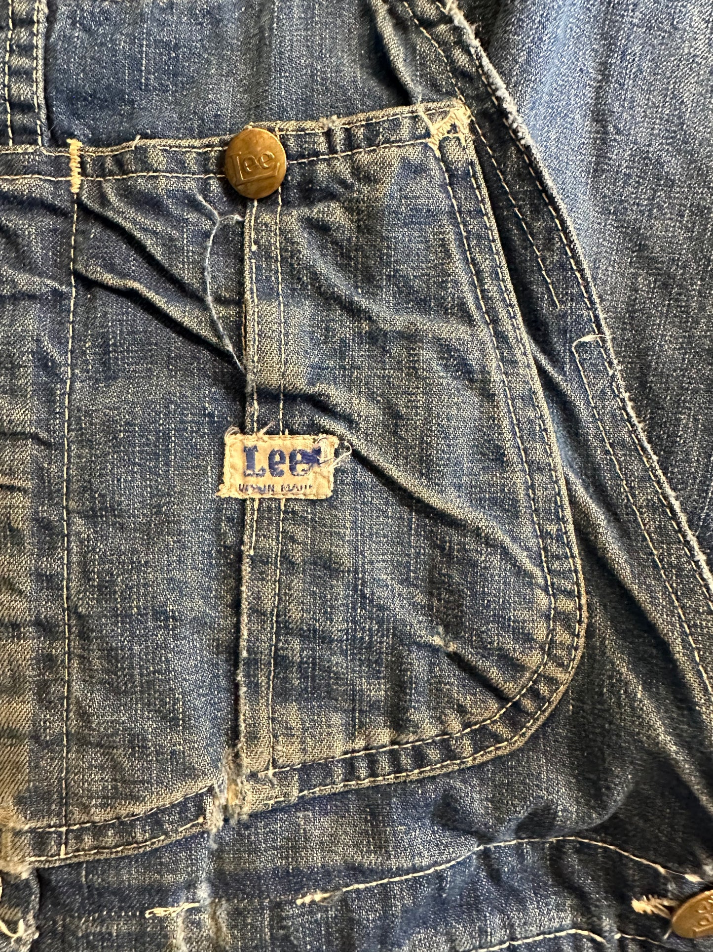 Vintage 'Lee' Denim Overalls / Small