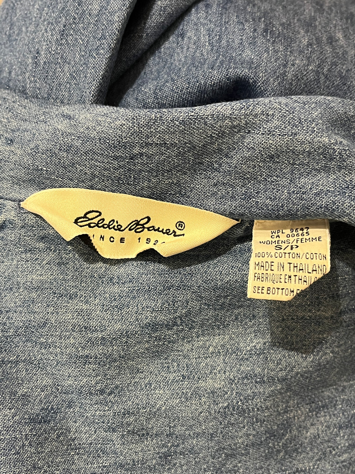 Y2k 'Eddie Bauer' Long Sleeve Denim Maxi Dress / Small