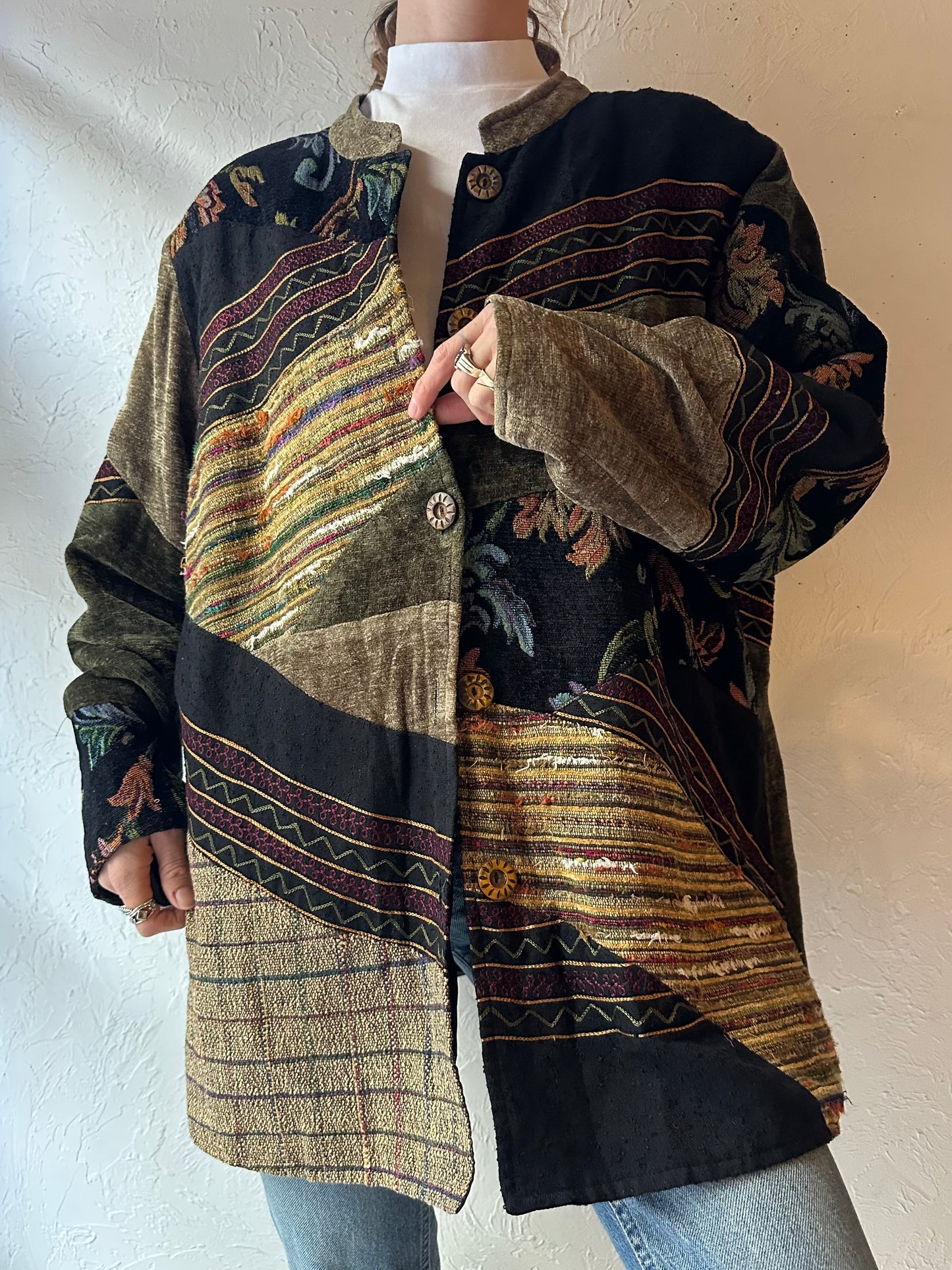 90s 'Julia' Tapestry Jacket / XL