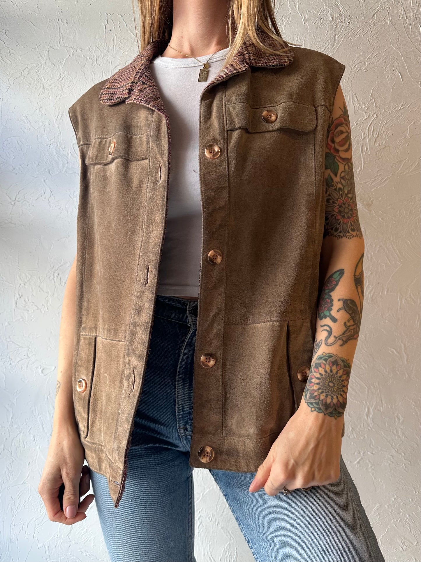 70s ‘Gabriel Levy’ Suede Vest / Medium