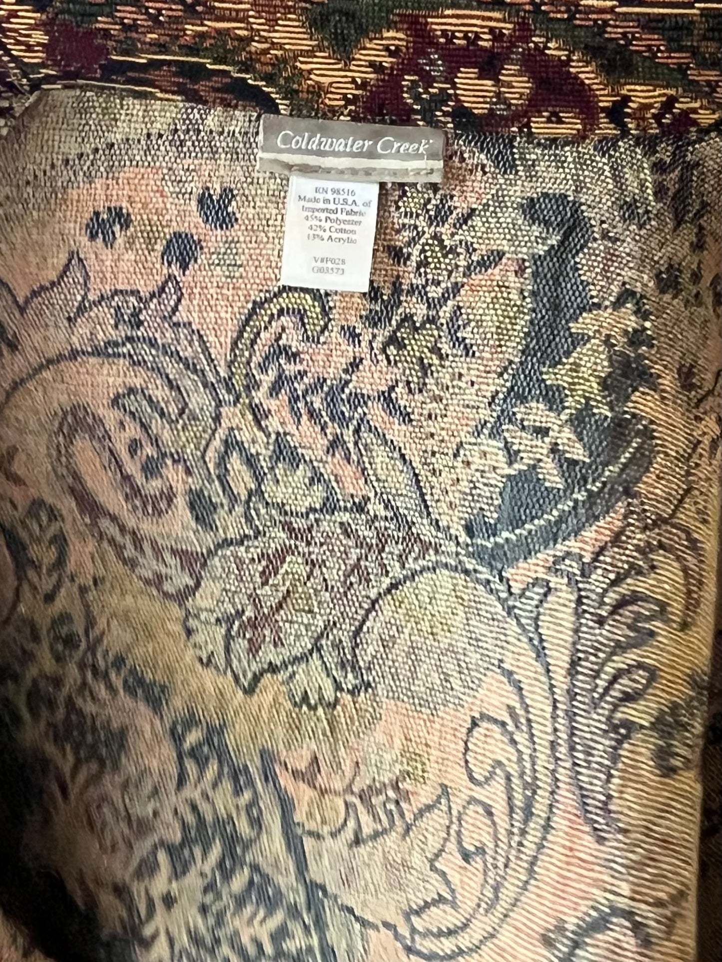 90s ‘Coldwater Creek’ Tapestry Jacket / Medium