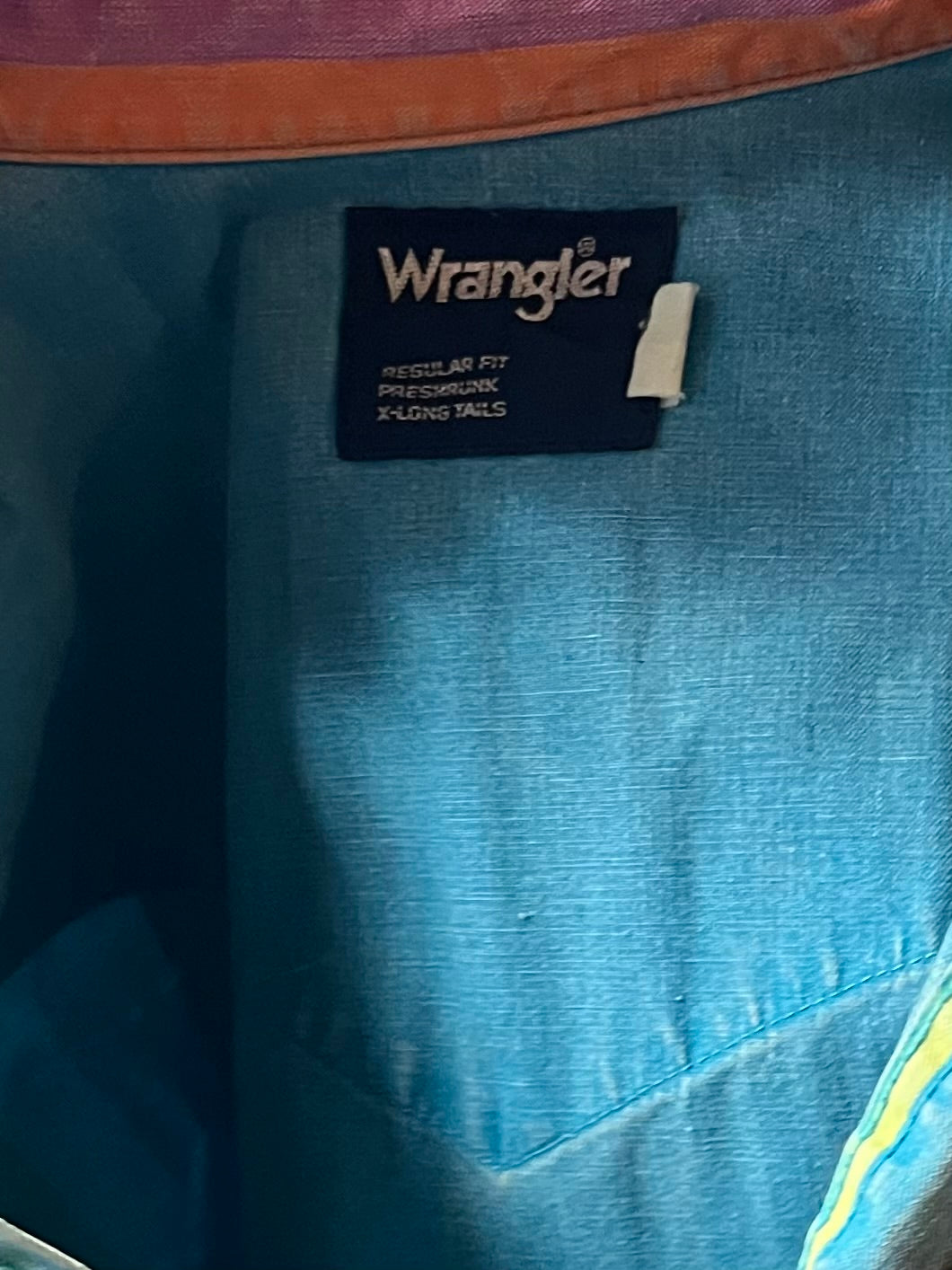 90s ‘Wrangler’ Striped Thick Cotton Western Shirt / Medium