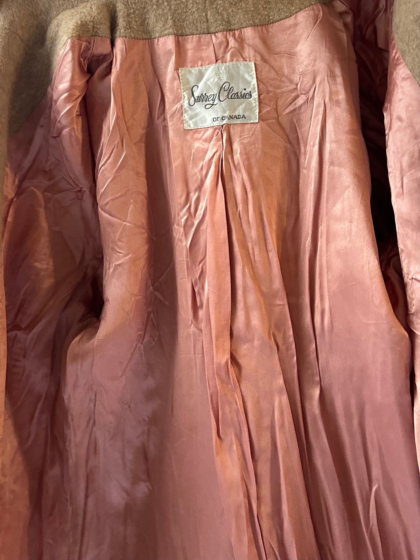 70s 'Surrey Classics' Beige Wool Jacket / Small