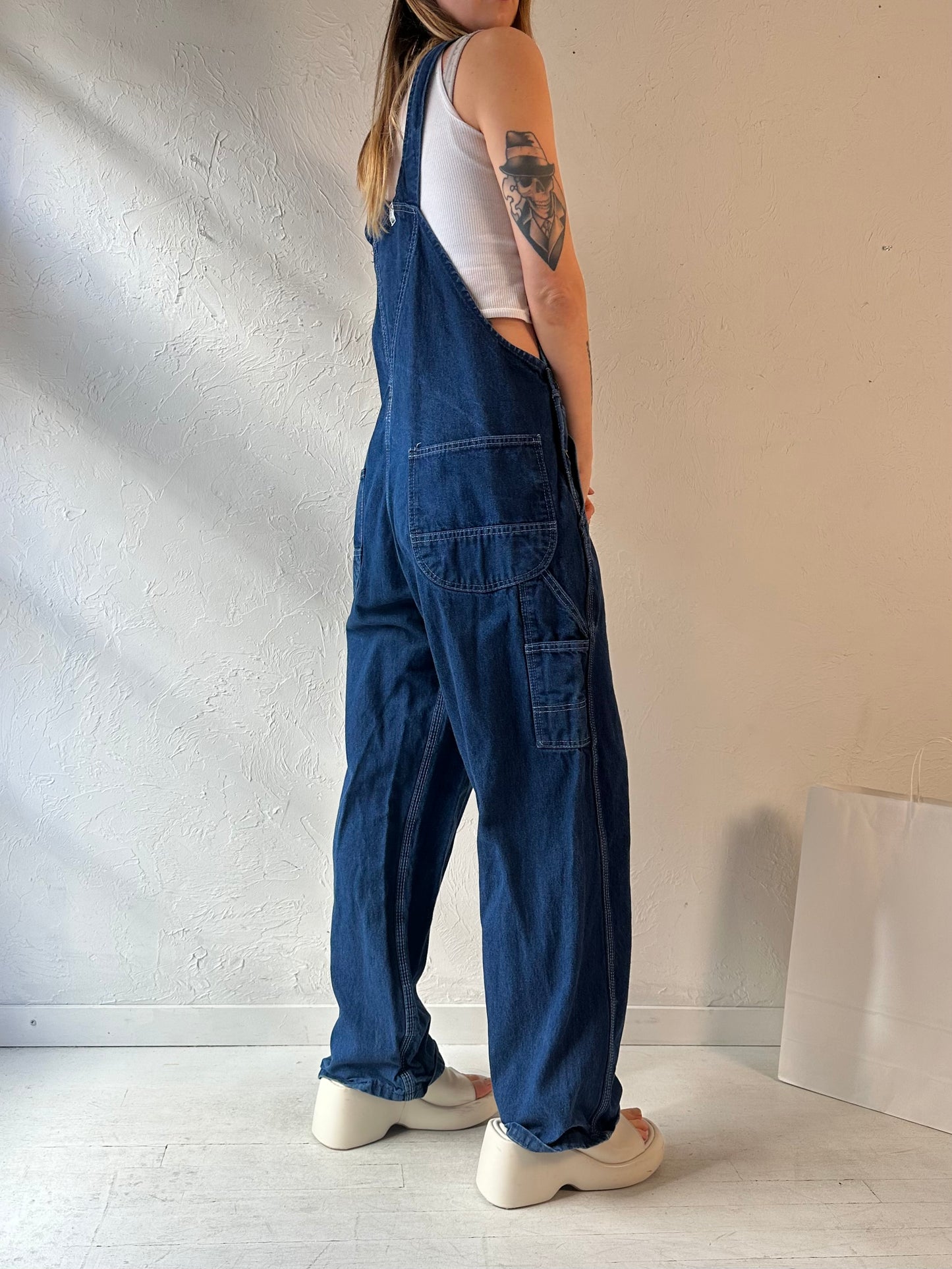 Y2K ‘Key’ Denim Overalls / Large