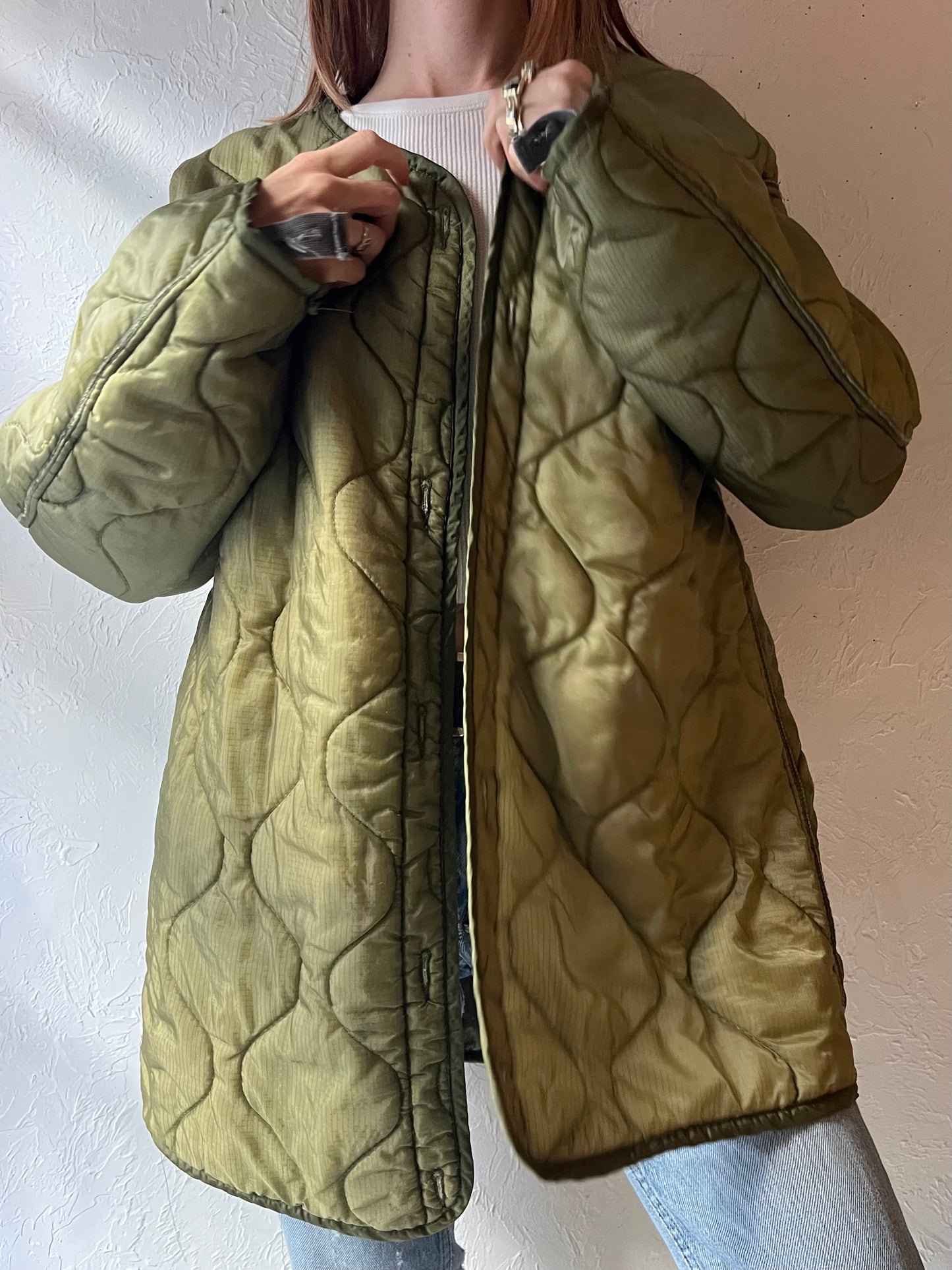 Vintage Authentic Army Liner Jacket / Small