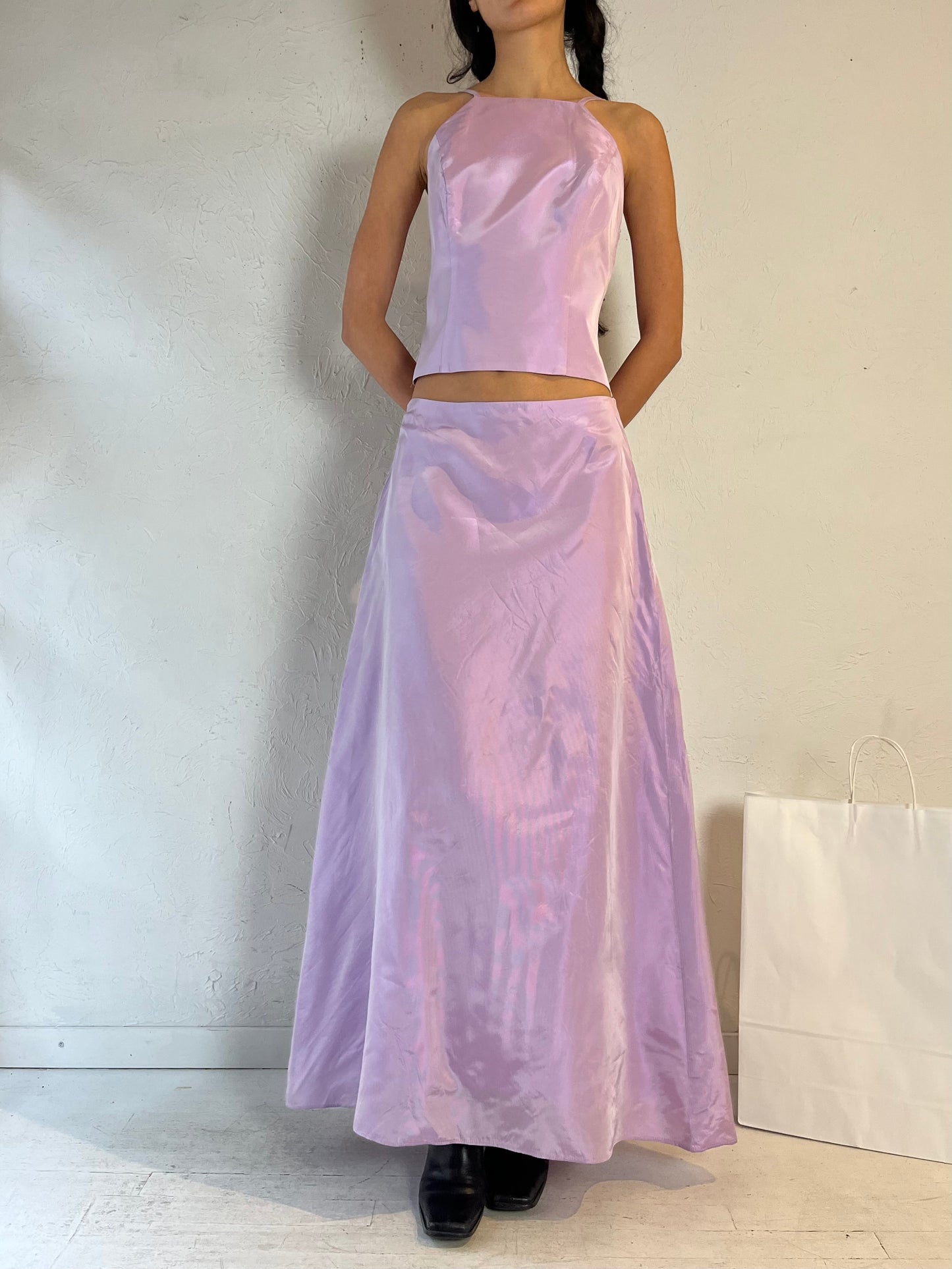 90s ‘After Six’ Purple Two Piece Formal Set / Medium