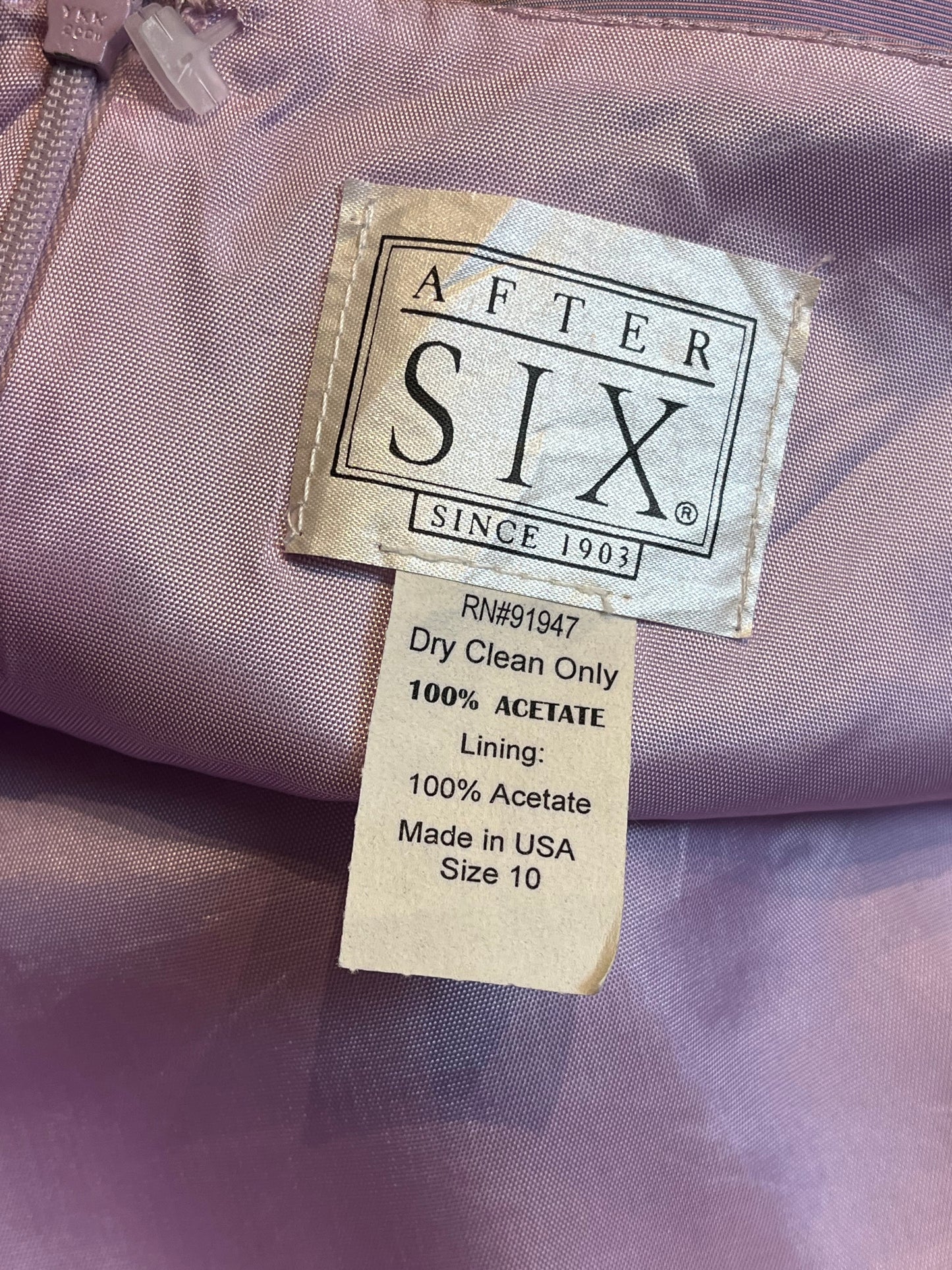 90s ‘After Six’ Purple Two Piece Formal Set / Medium