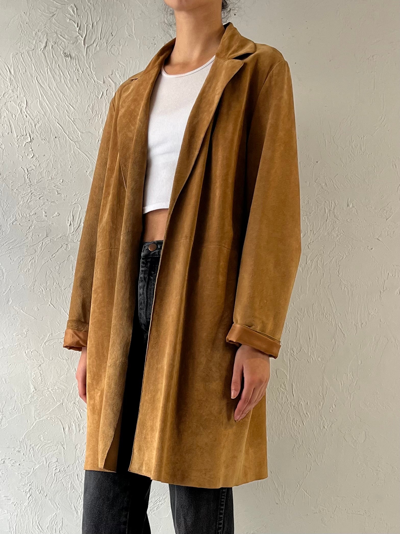 Y2K ‘Coldwater Creek’ Suede Leather Jacket / Large