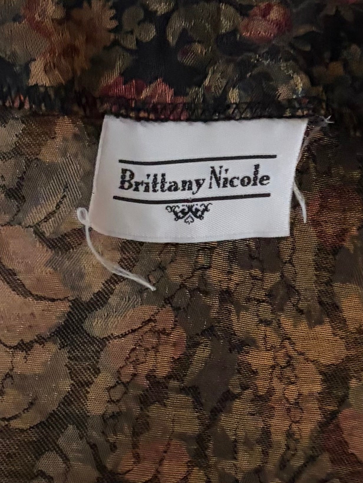90s 'Brittany Nicole' Floral Jacket / Large