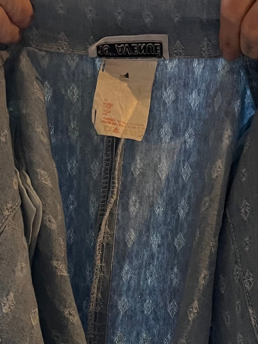 90s '19th Avenue' Light Weight Denim Coat / Large