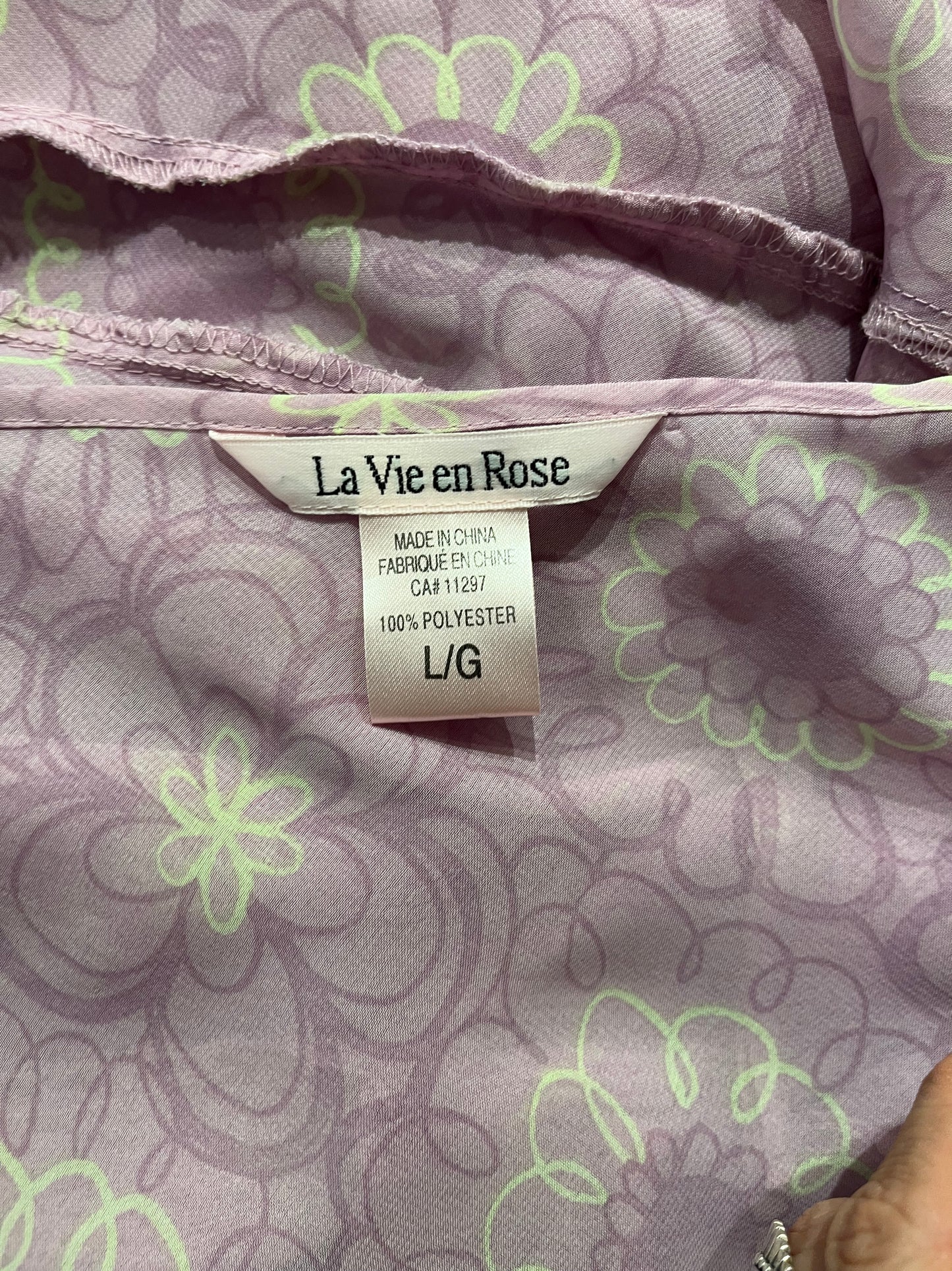 Y2K ‘La Vie En Rose’ Floral Mini Slip Dress / Large