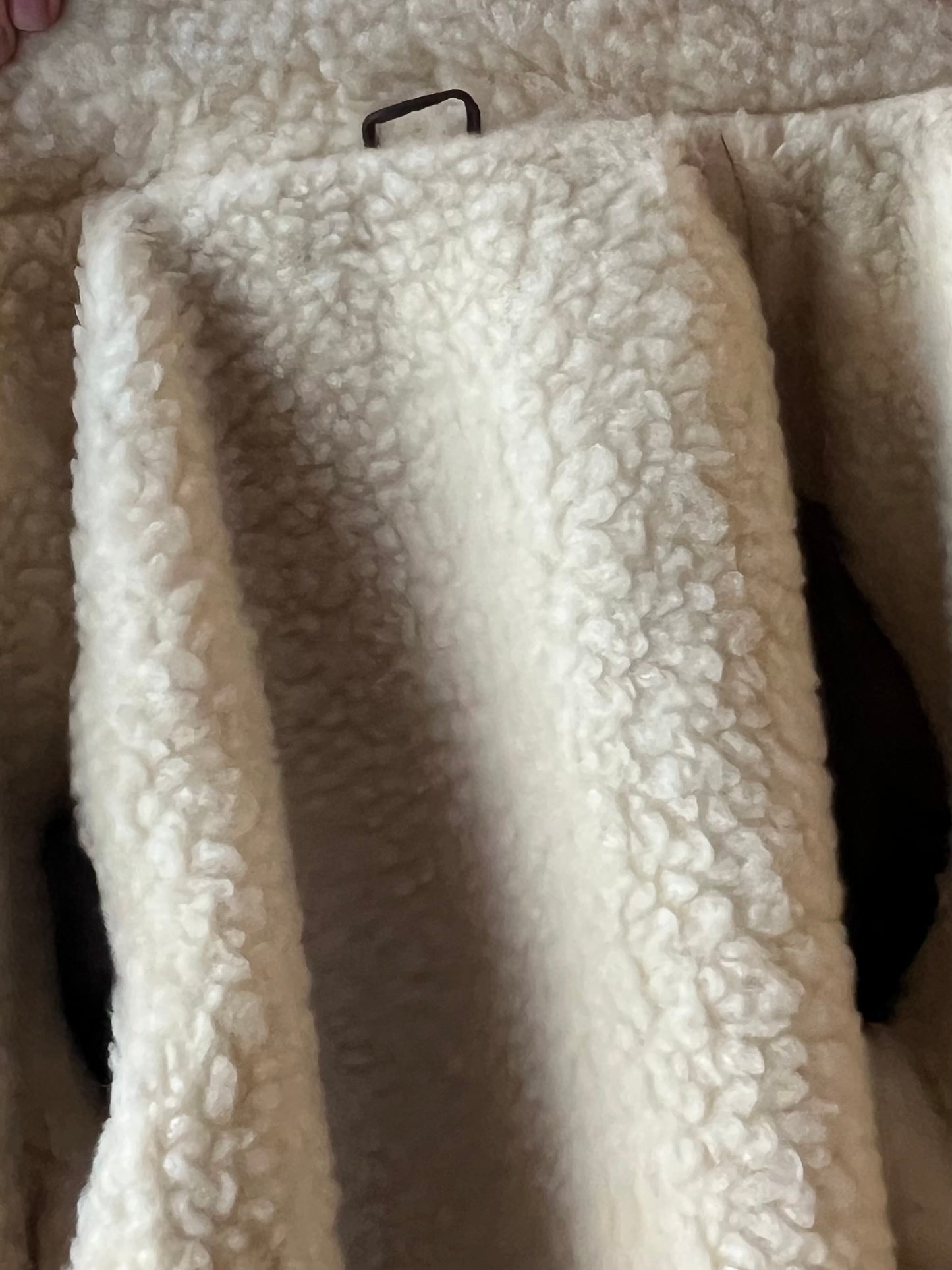 70s Brown Suede Shearling Lined Jacket / Small