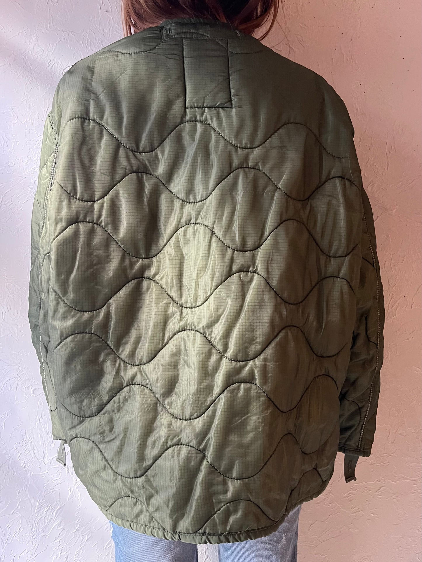Vintage Authentic Army Liner Jacket / Large