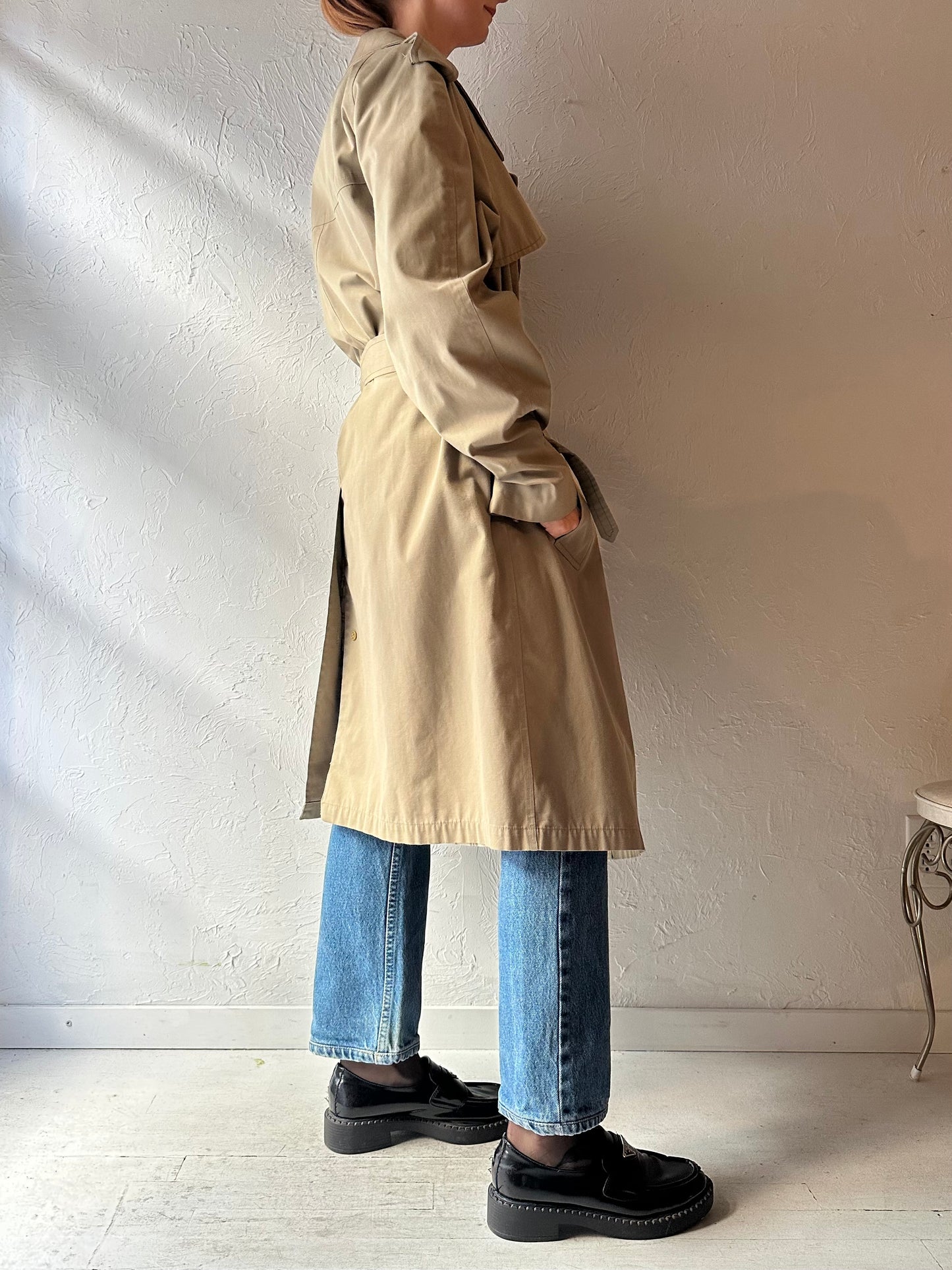 Vintage 'London Fog' Classic Trench Coat / Large