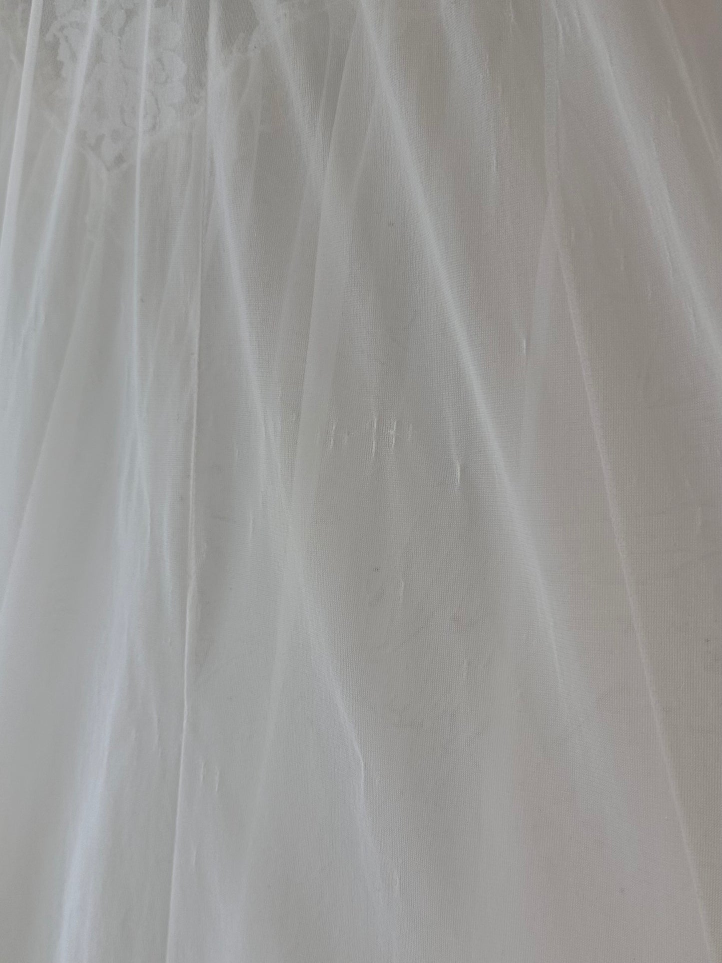 Vintage White Lace Lingerie Slip Dress / Small
