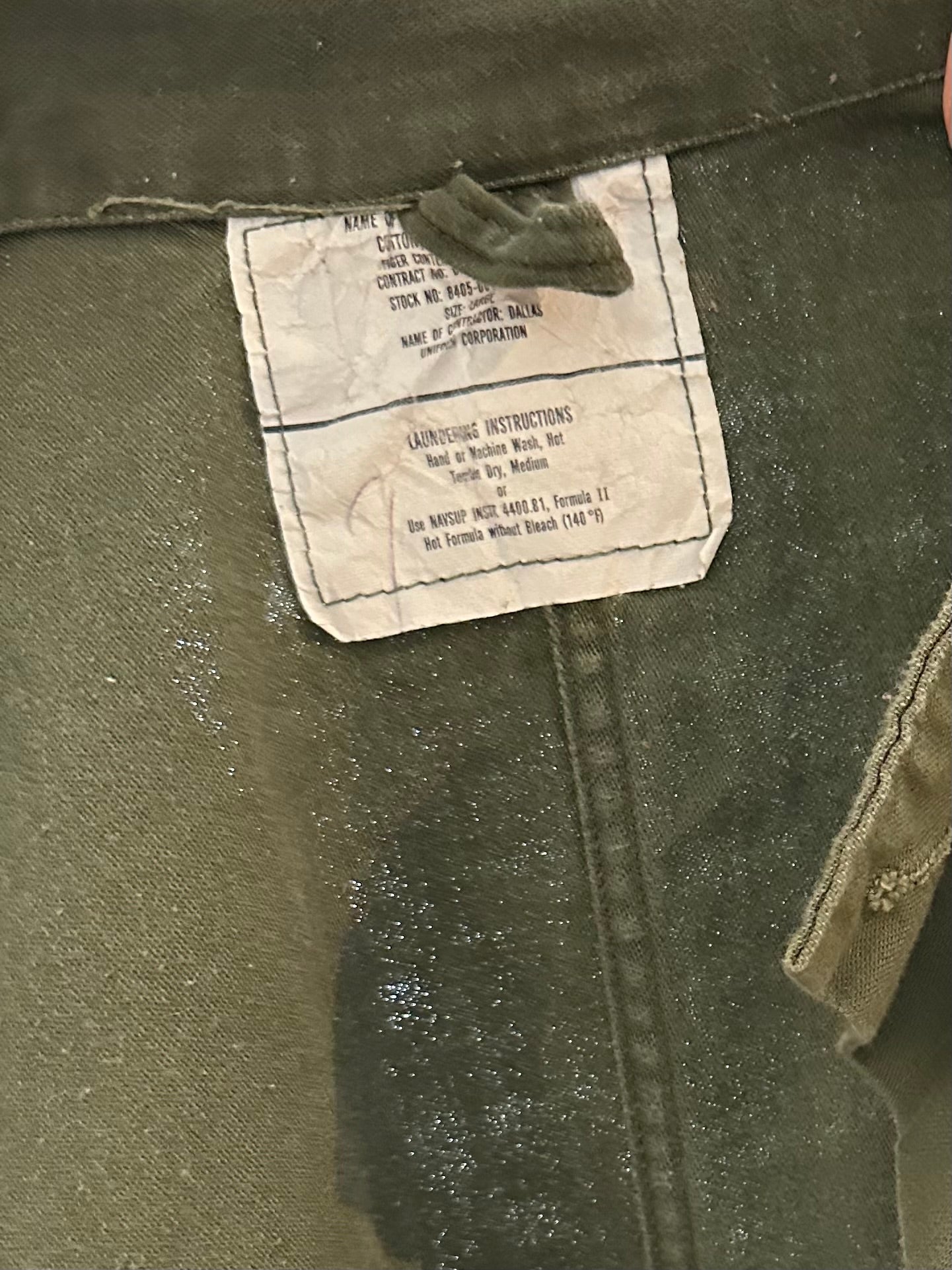 Vintage Authentic Army Jumpsuit / Large