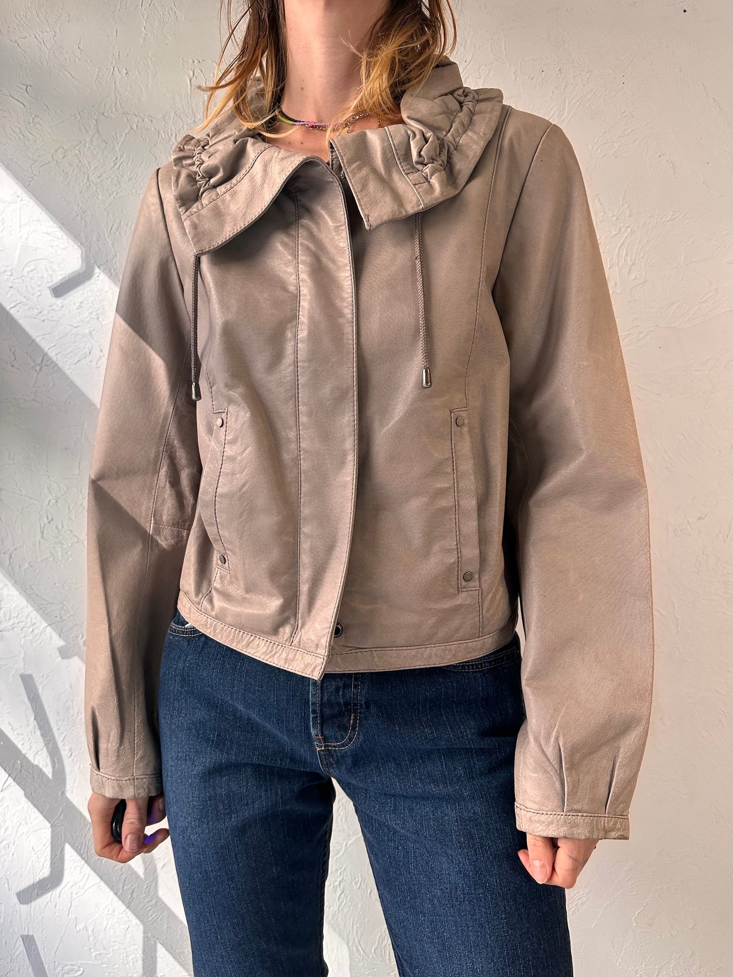 Y2k 'Danier' Leather Jacket / Small