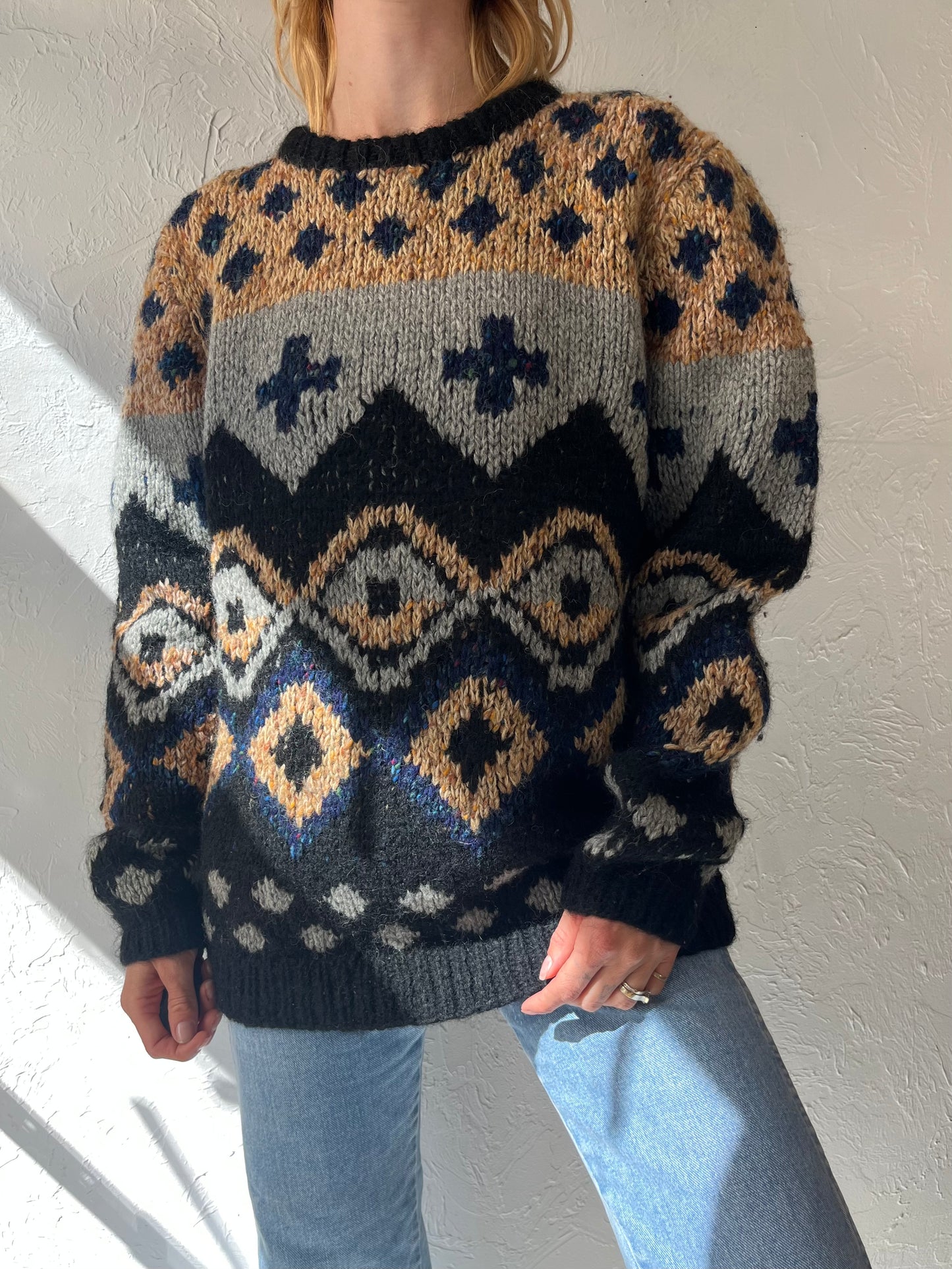 90s 'Rino Rossi' Wool Sweater / Medium