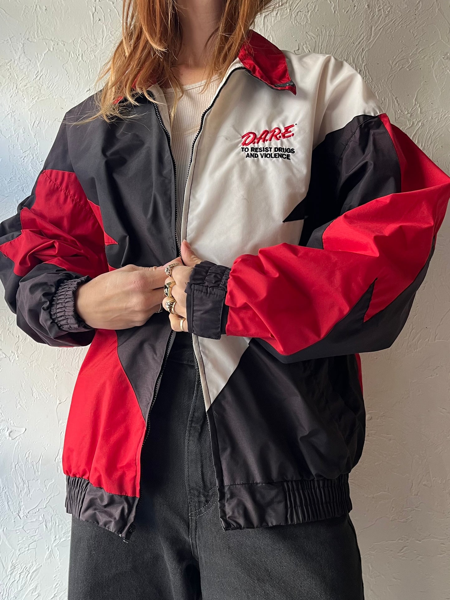 90s 'Speed Zone' D.A.R.E Sport Jacket / Large