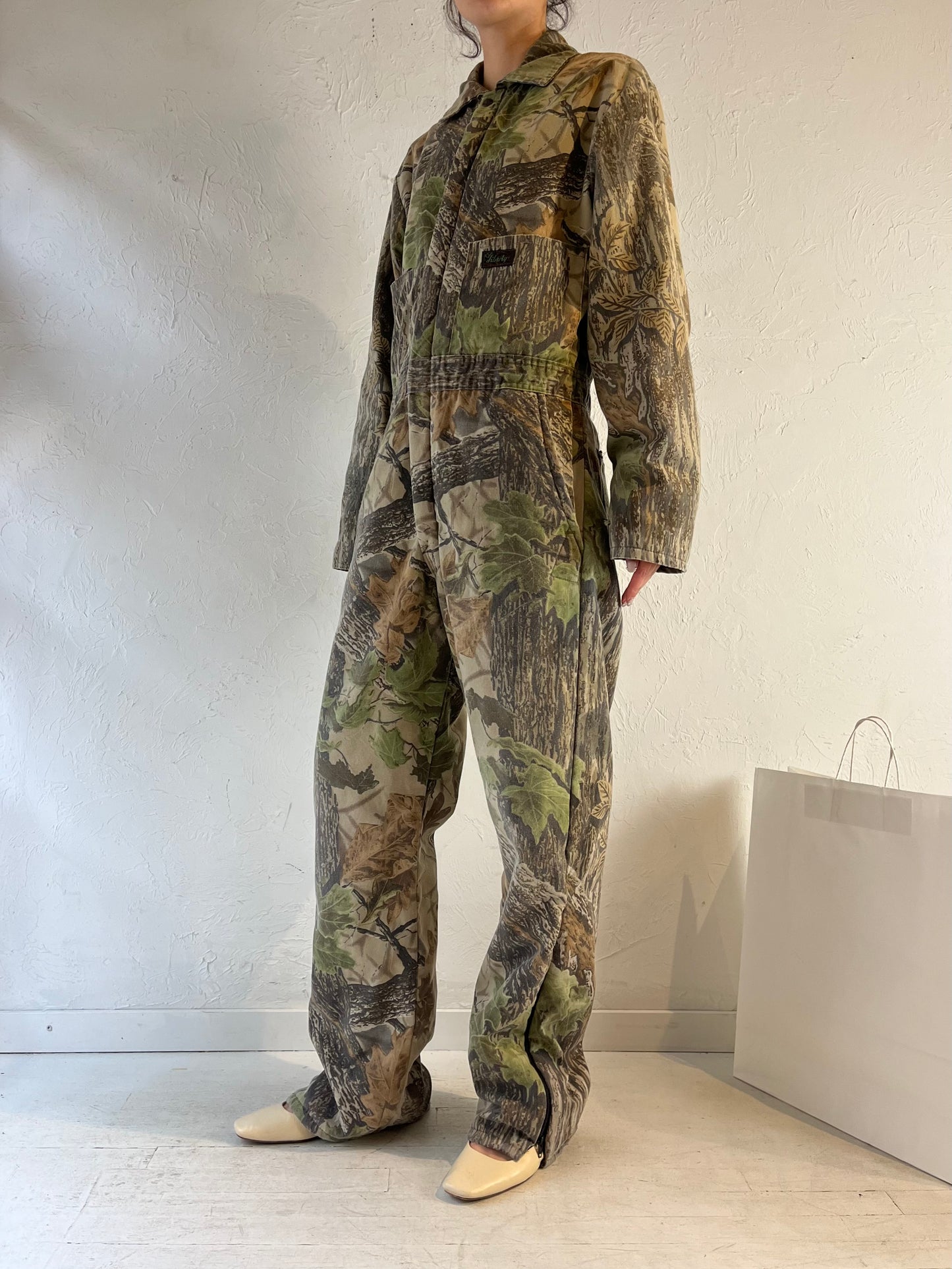 90s ‘Liberty’ Camo Jumpsuit / Medium