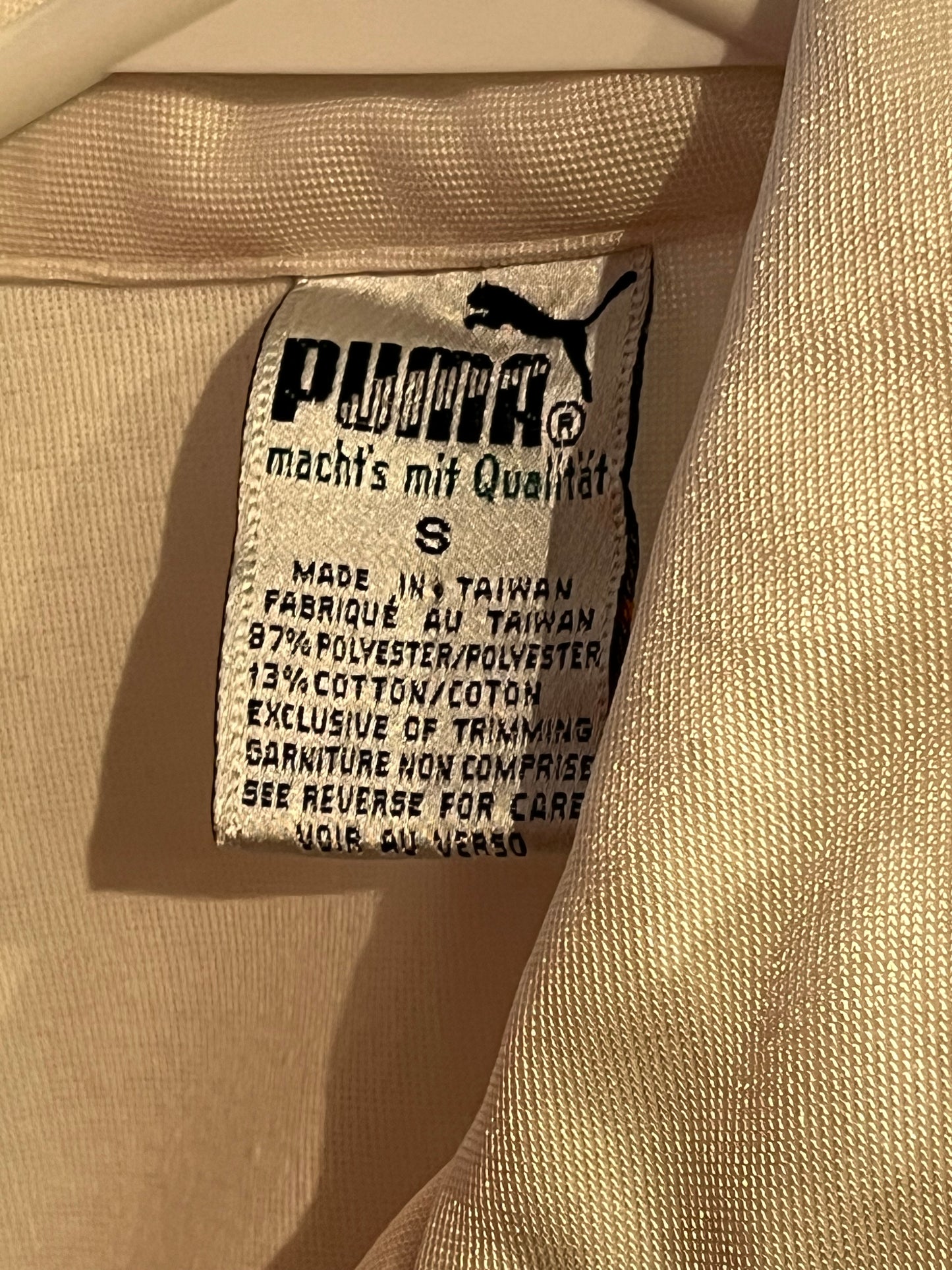 90s ‘Puma’ White Tracksuit Set / Small