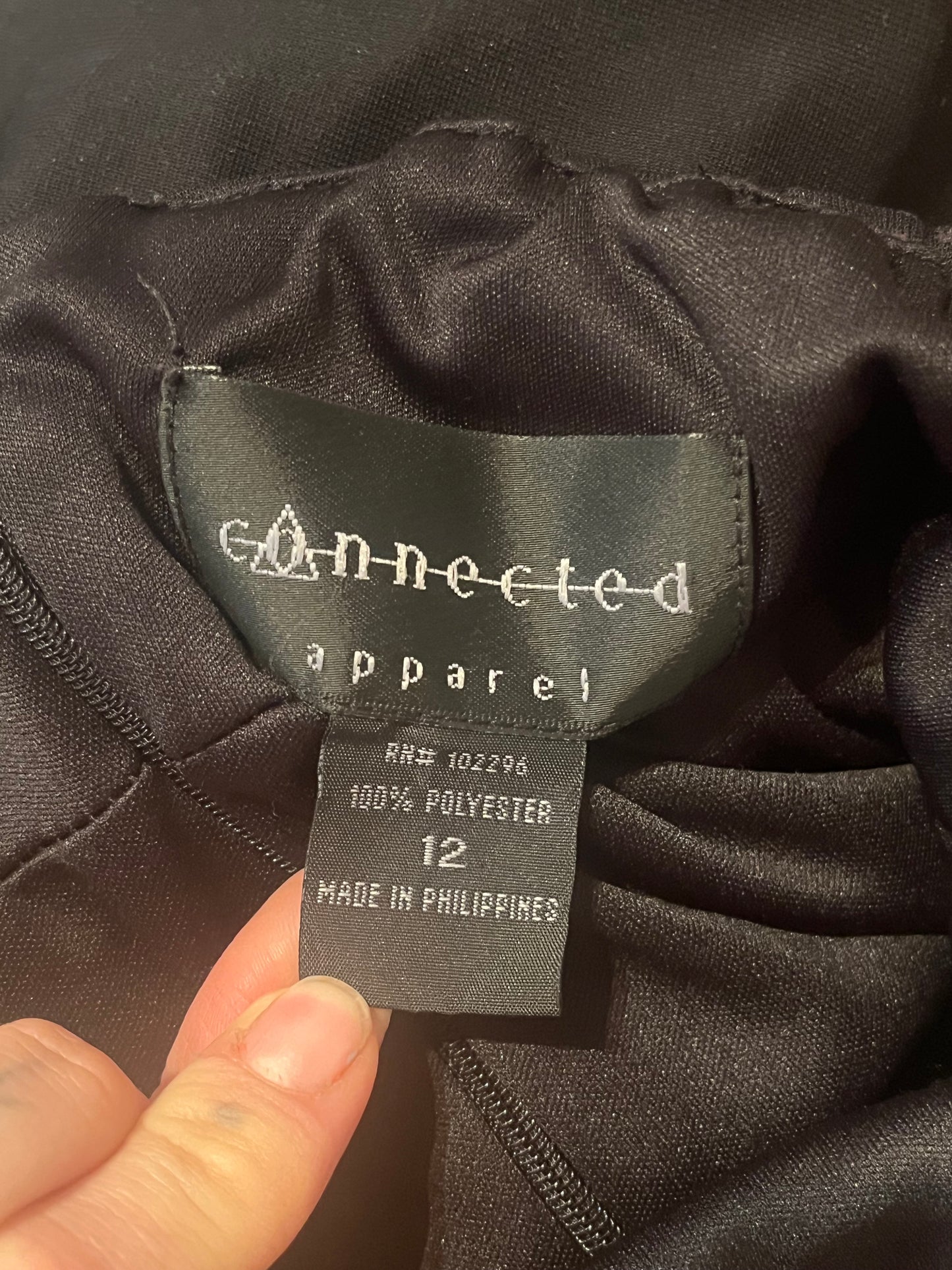 Y2k 'Connected' Black Sparkly Retro Party Dress / Medium