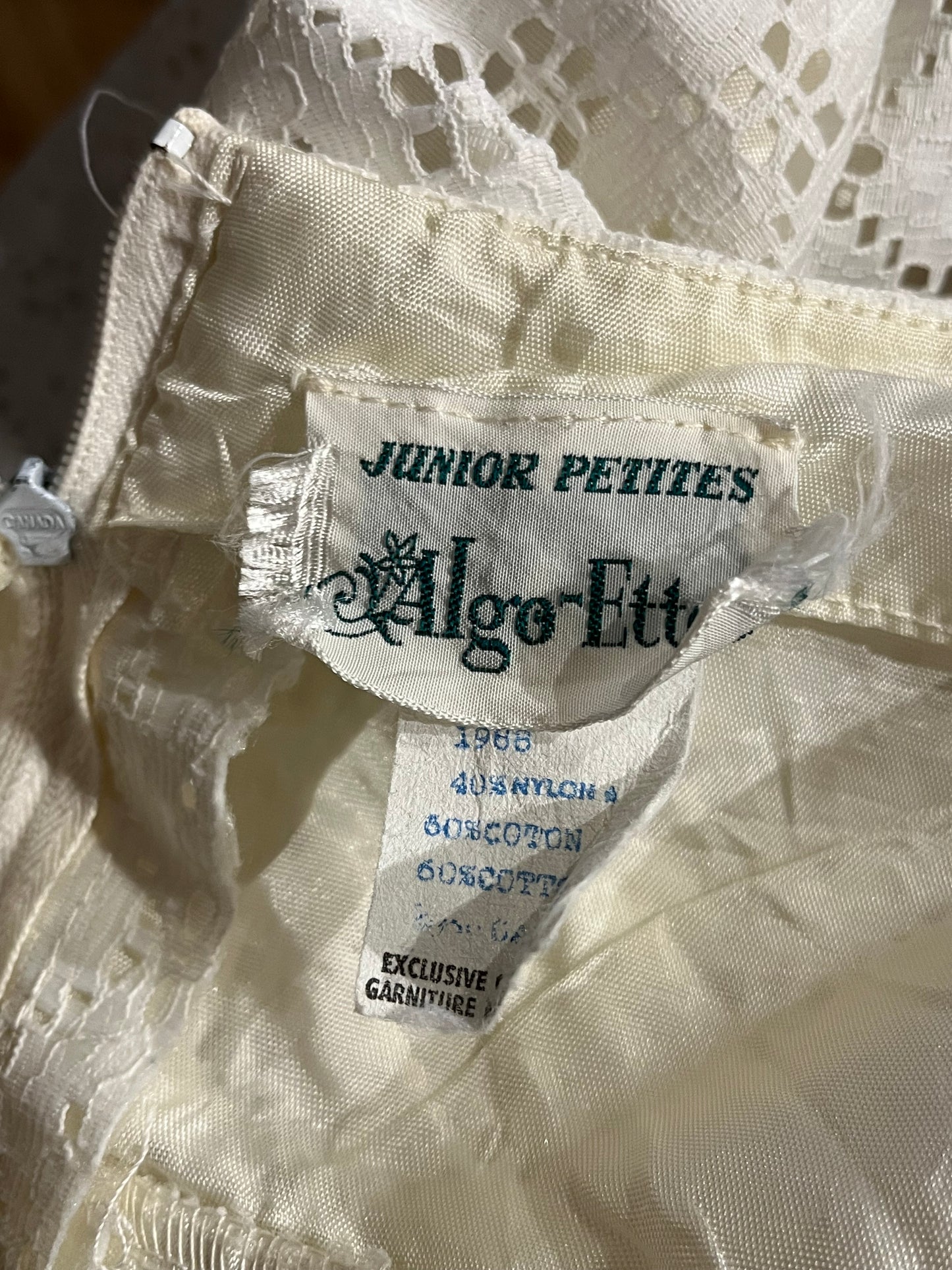 70s ‘Algo’ White Halter Maxi Dress / XSmall