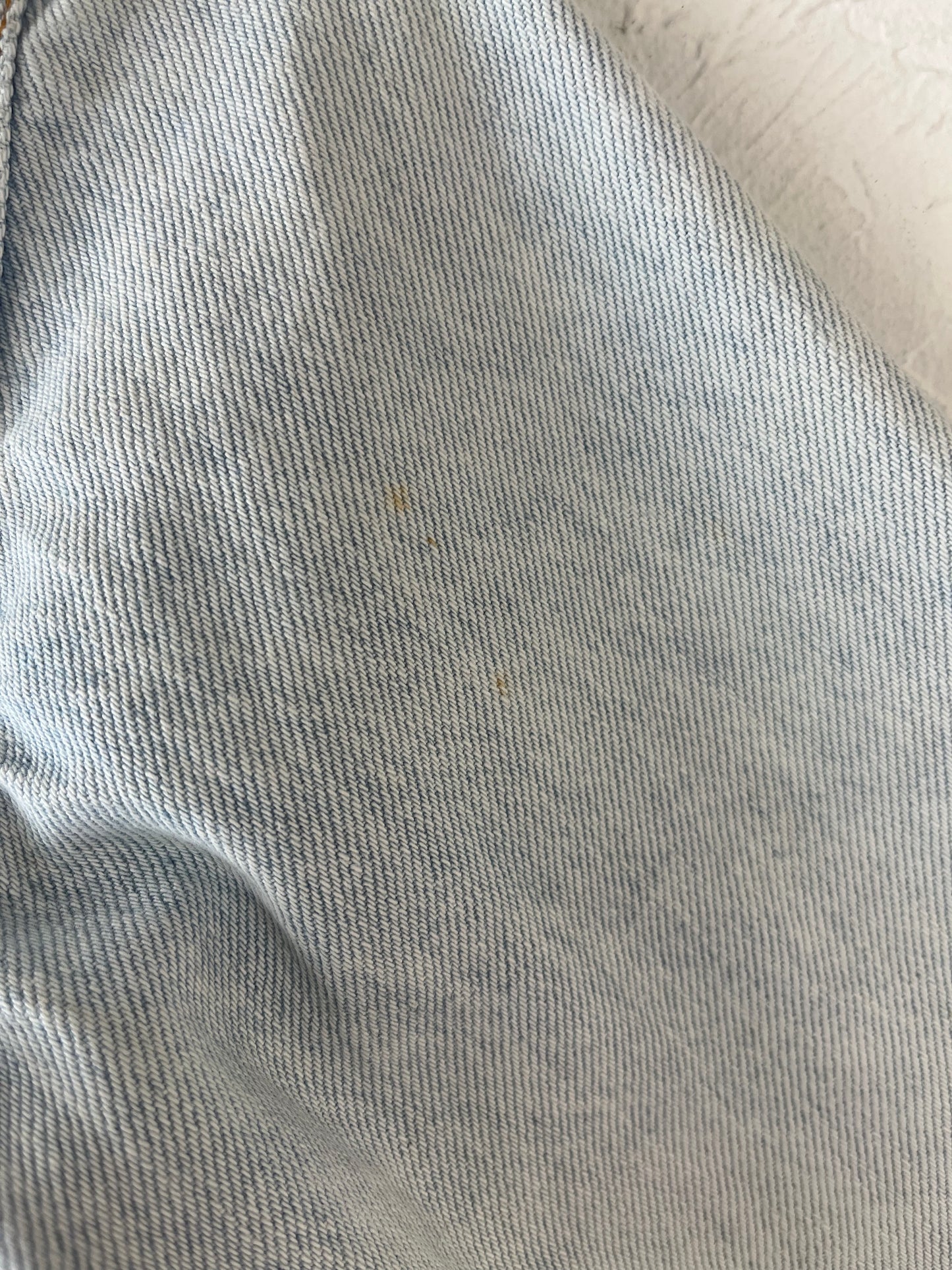 Vintage 'Levis' Kids Light Wash Snap Up Denim Jacket / 12