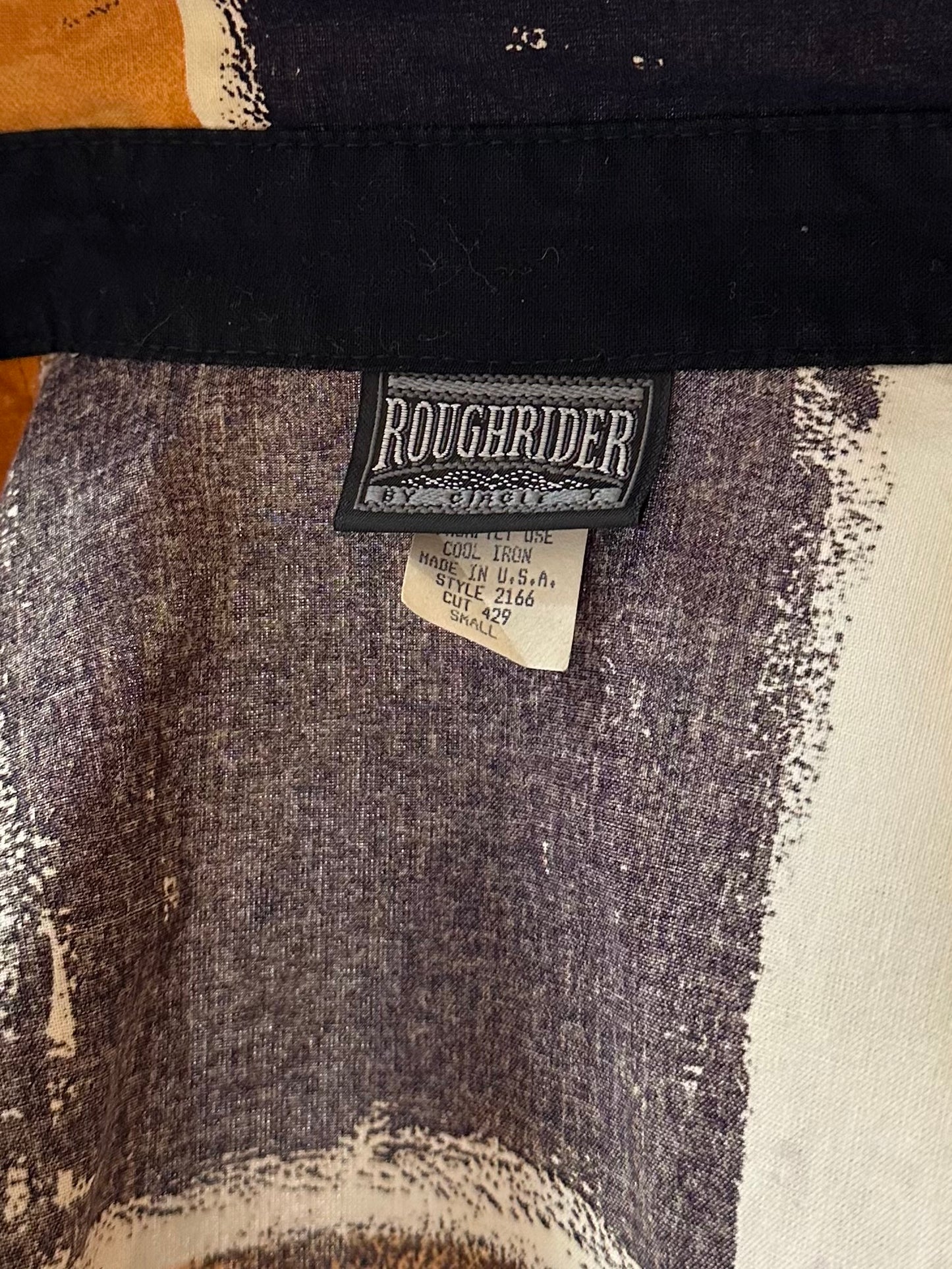 90s ‘Rough Rider’ Abstract Western Shirt / Small