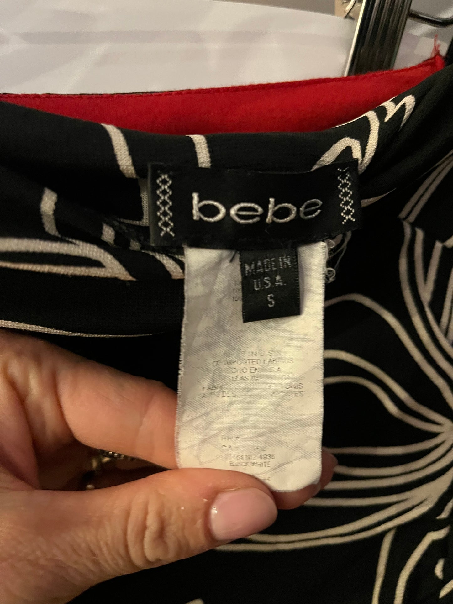 90s ‘Bebe’ Strapless Midi Dress / Small