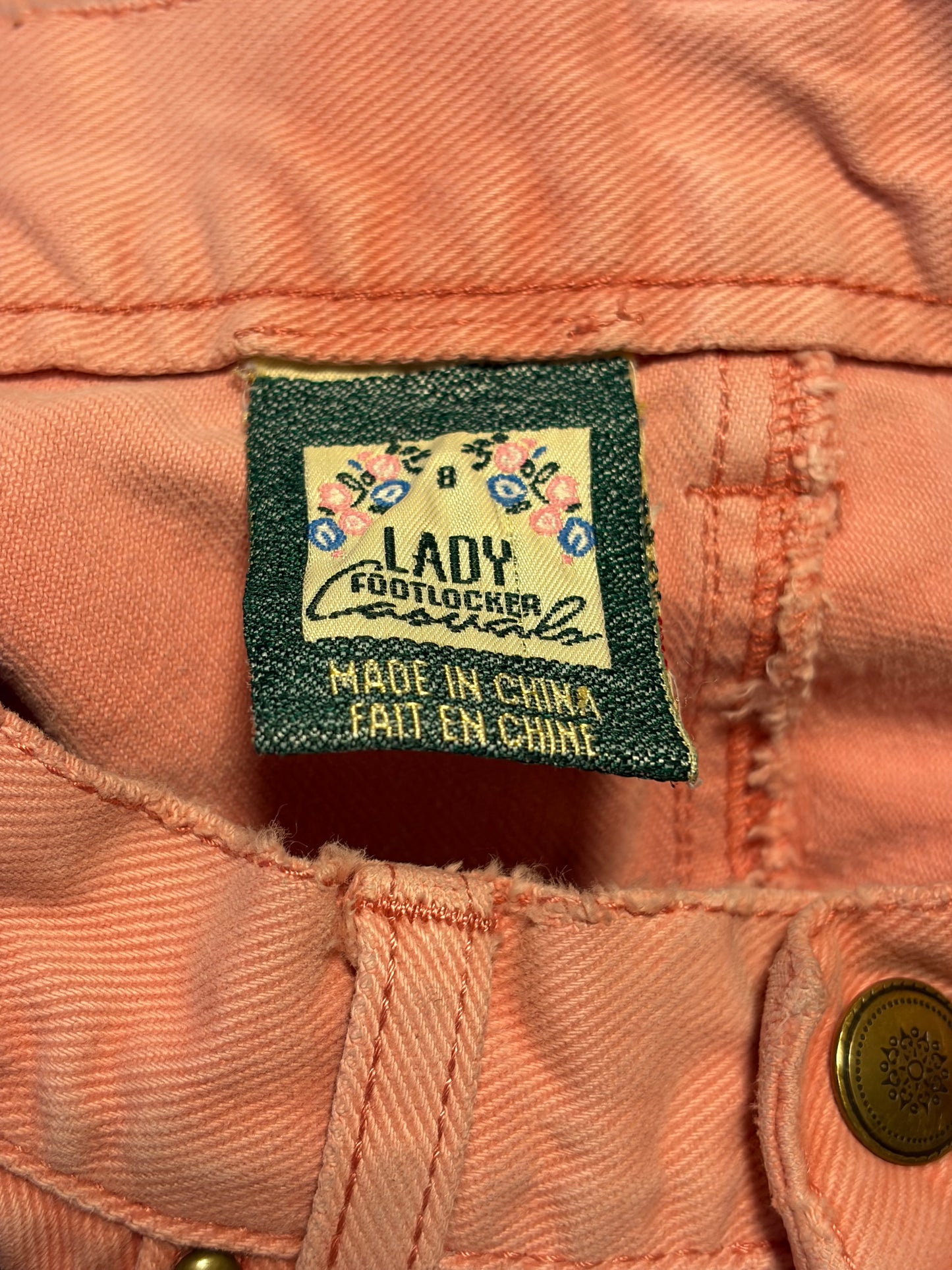 90s 'Lady Footlocker' Vintage Pink Mom Jeans / XS