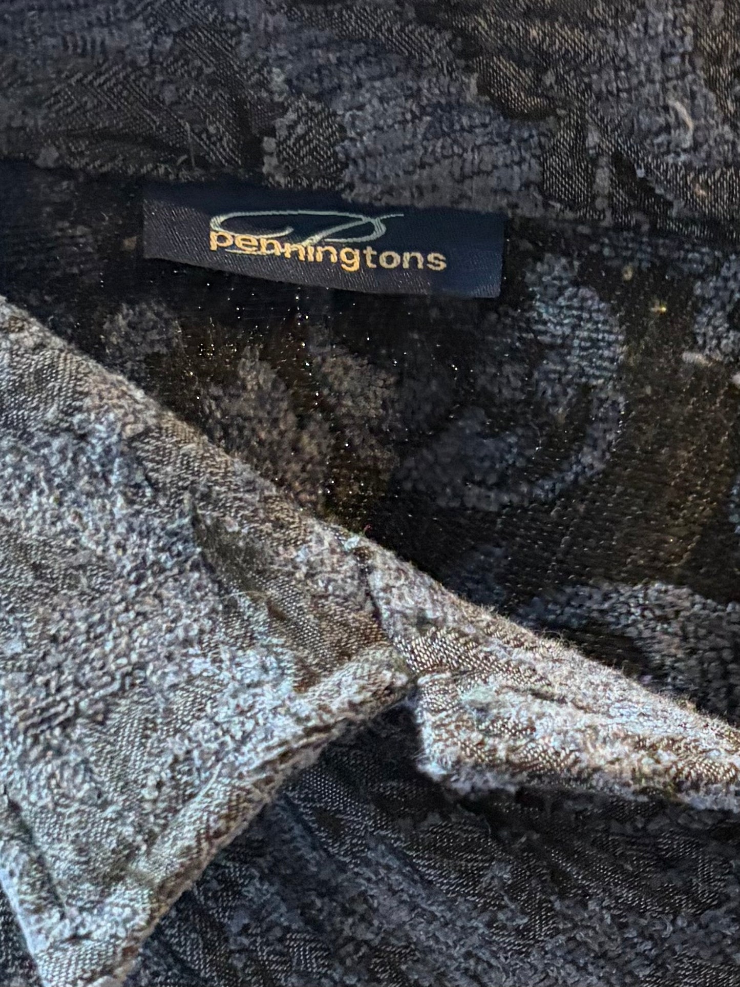 Y2k 'Pennington' Blue Tapestry Jacket / XL