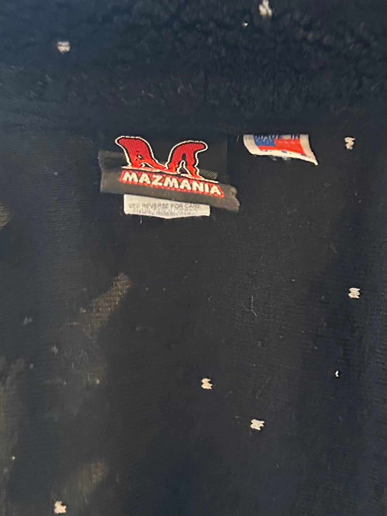 90s 'Mazmania' Winter Tree Print Fleece Jacket / Large