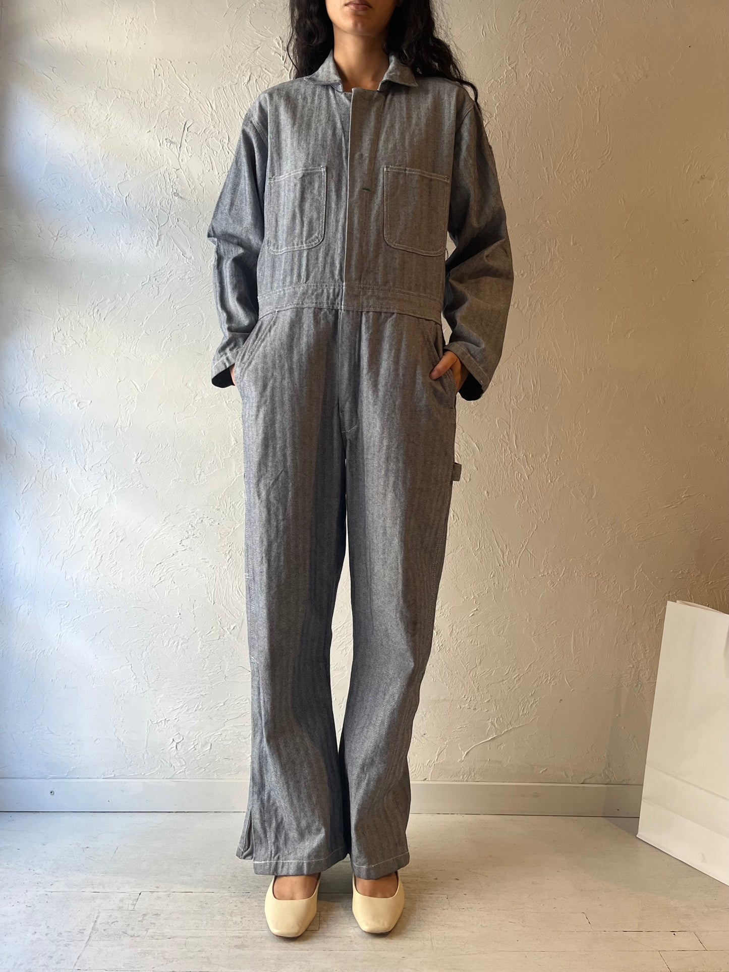 Y2K ‘Key’ Cotton Boiler Suit Coveralls / Small