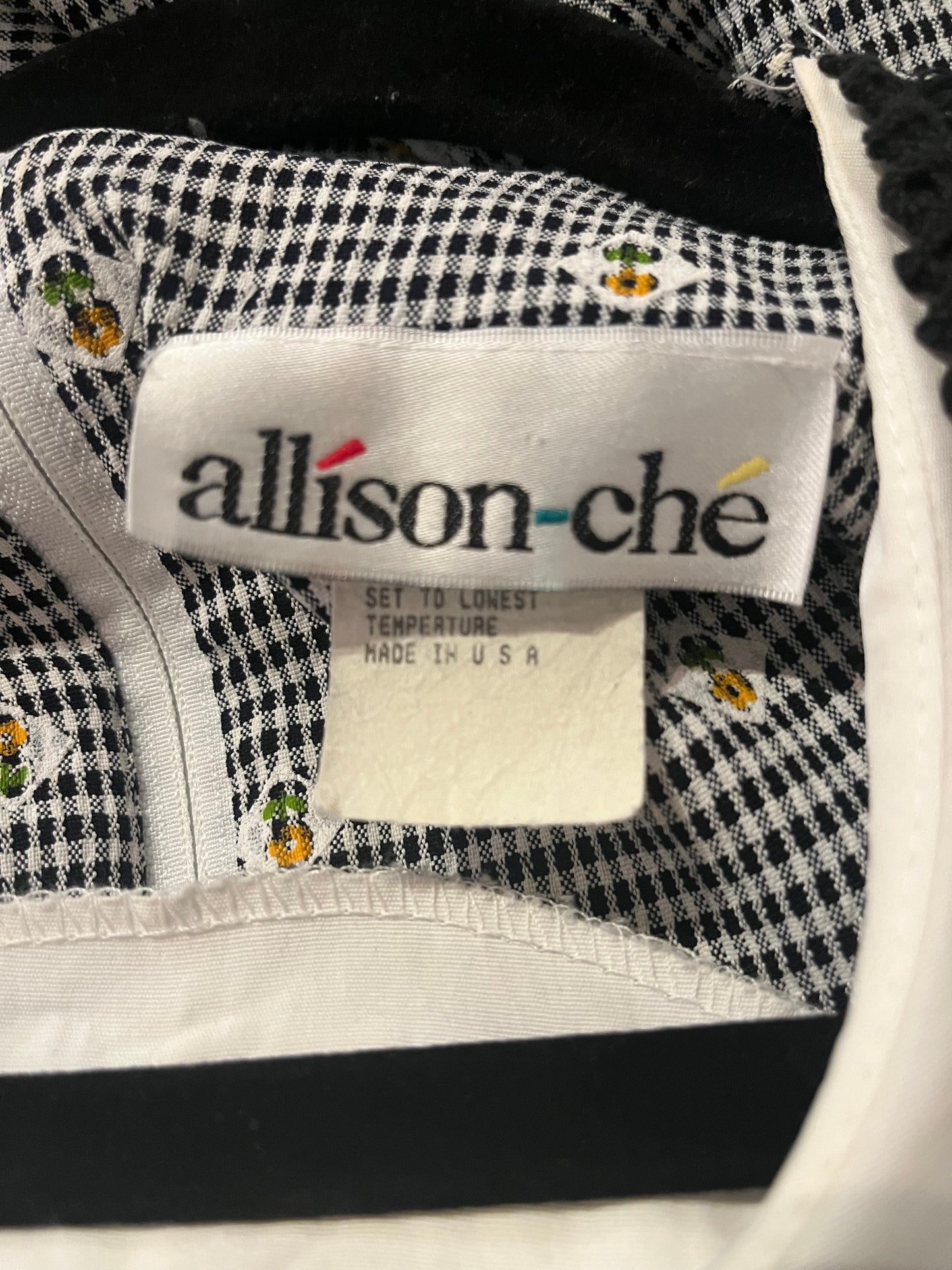 80s 'Alison Che' Vest Midi Dress / Large