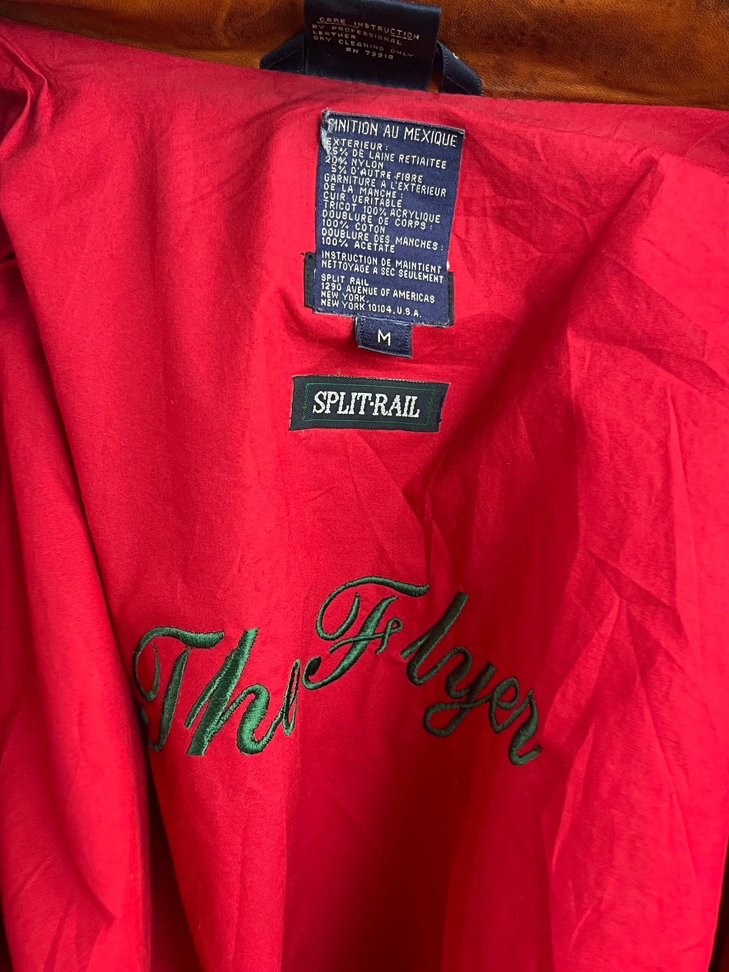 90s Wool Nylon Suede Bomber Jacket / Medium