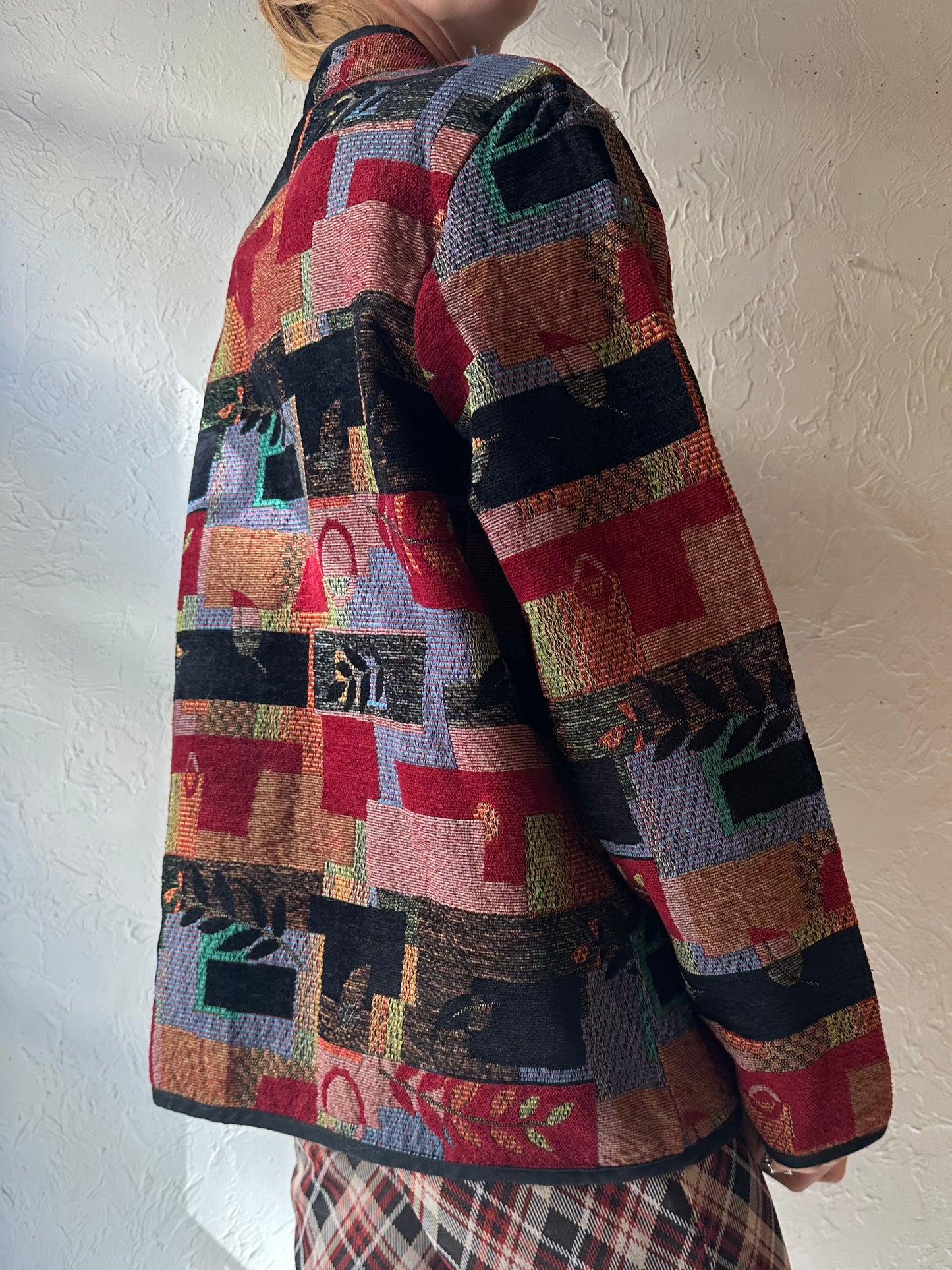 90s 'Traditions' Tapestry Jacket / XL