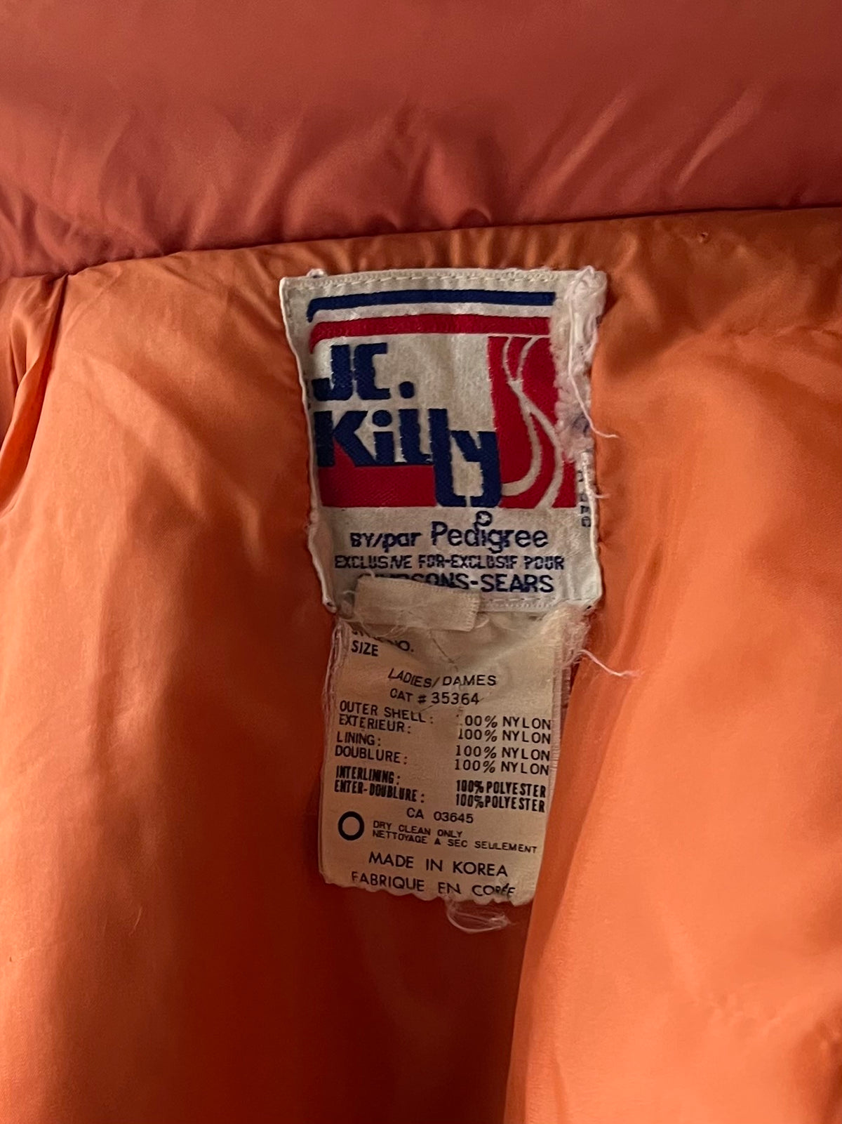 70s 'JC Killy' Orange Retro Jacket / Small