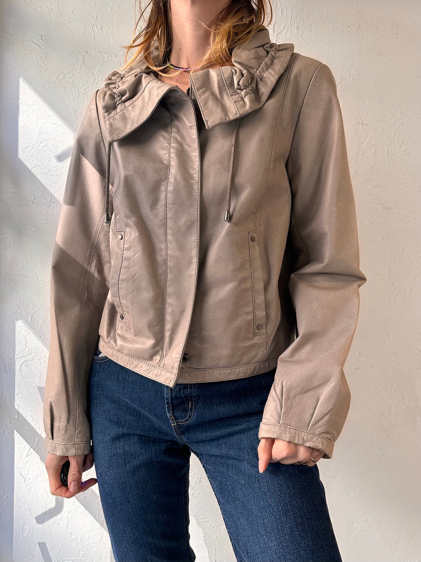 Y2k 'Danier' Leather Jacket / Small